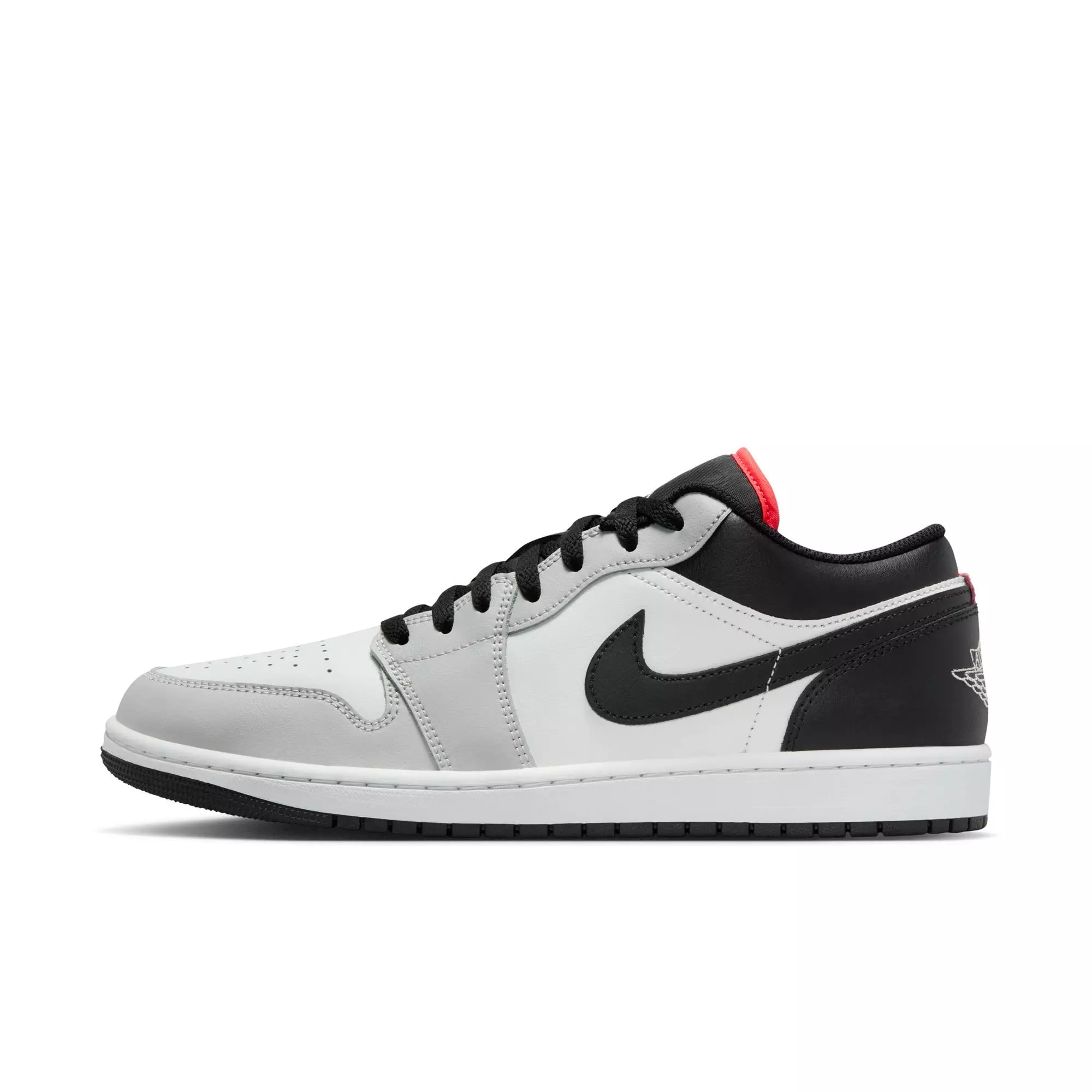Jordan 1 Low "Neutral Grey/Black/Summit White" Men's Shoe - GREY/BLACK/WHITE