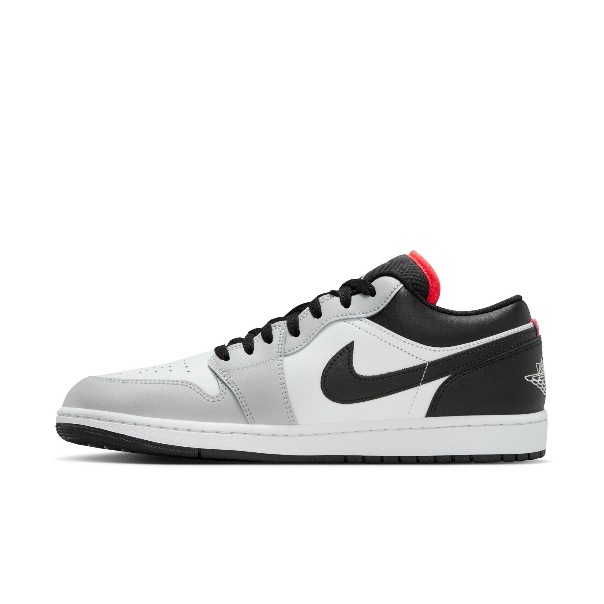 Jordan 1 Low "Neutral Grey/Black/Summit White" Men's Shoe - GREY/BLACK/WHITE Thumbnail View 4