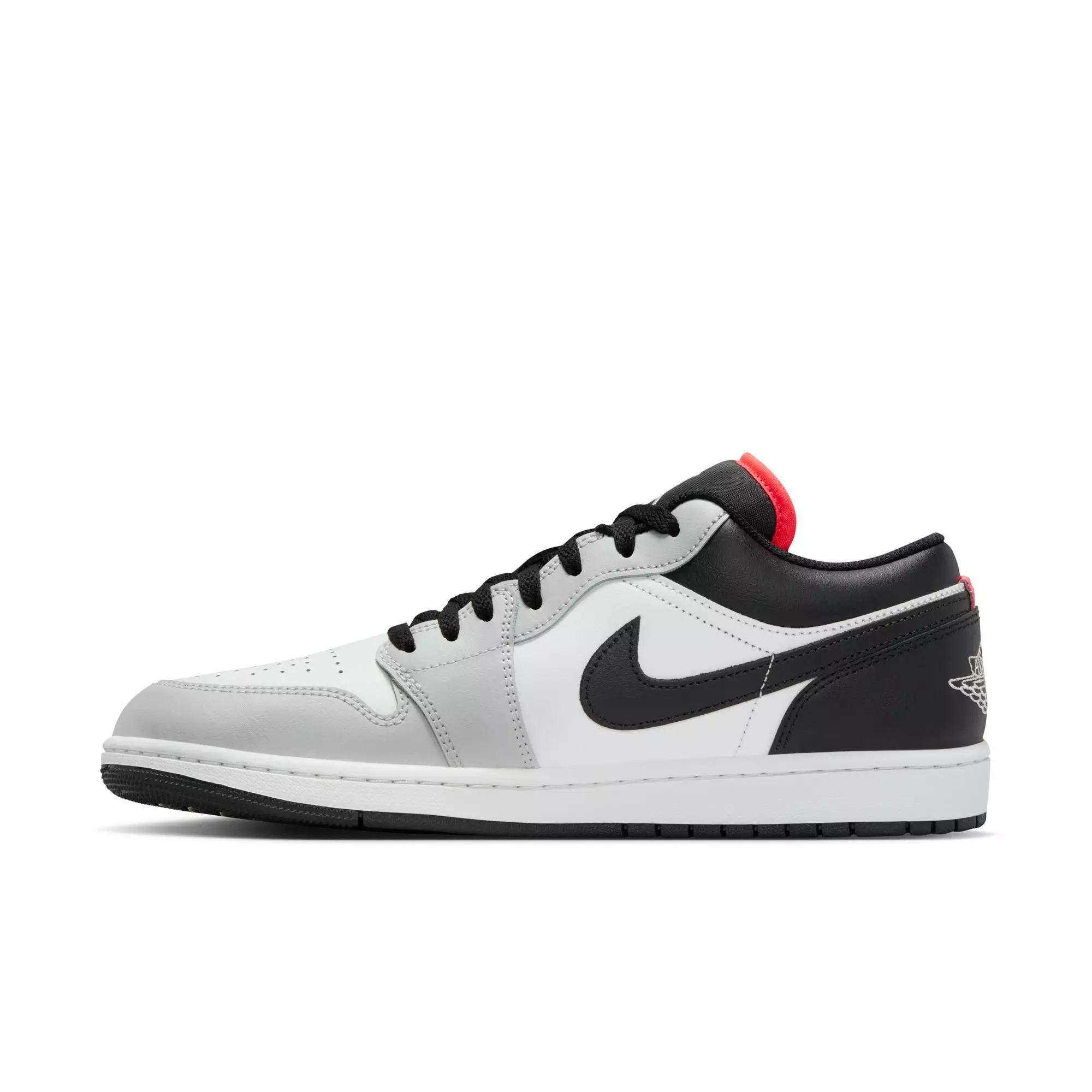 Jordan 1 Low "Neutral Grey/Black/Summit White" Men's Shoe - GREY/BLACK/WHITE