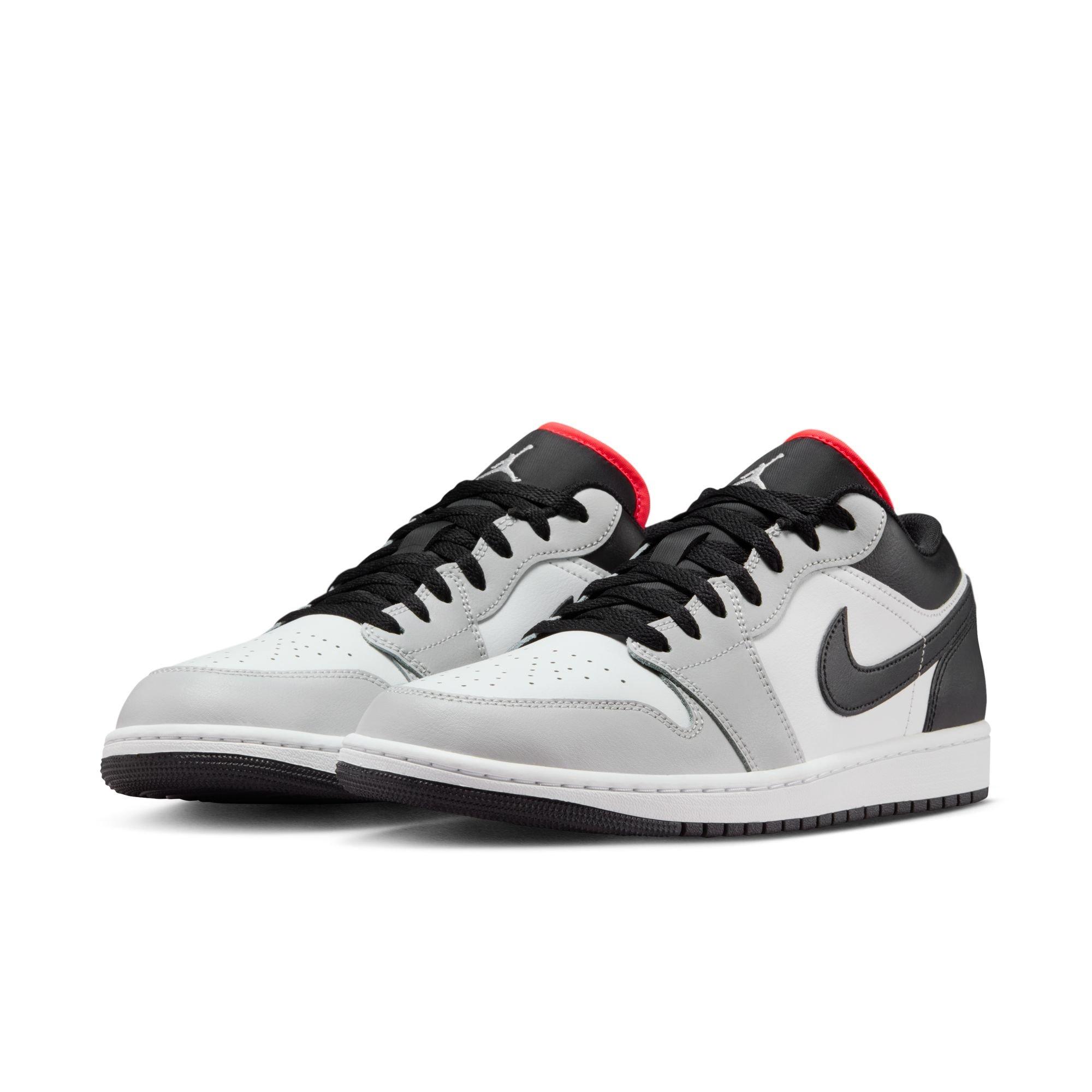 Jordan 1 Low "Neutral Grey/Black/Summit White" Men's Shoe - GREY/BLACK/WHITE Thumbnail View 5