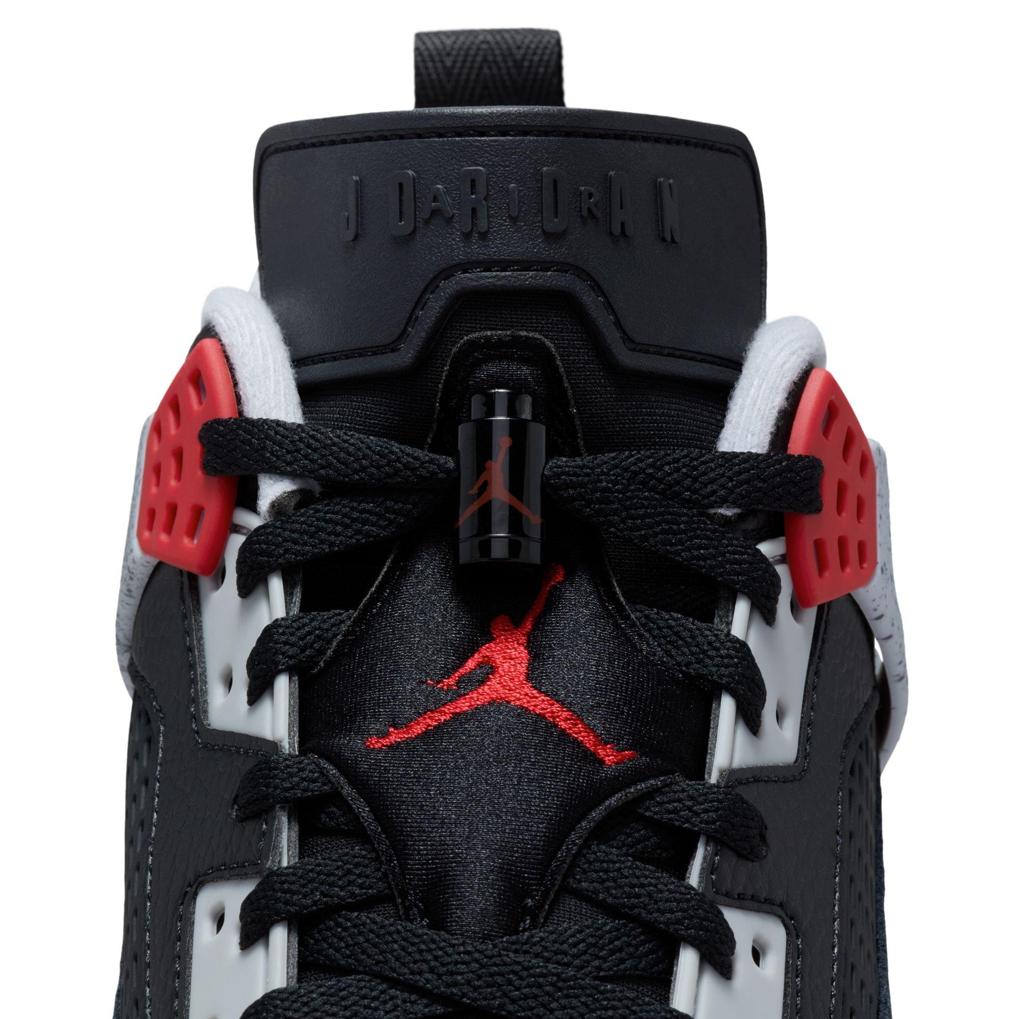 Jordan Spizike Low "Black/Gym Red/Wolf Grey/White" Men's Shoe - BLACK/GREY/RED Thumbnail View 12