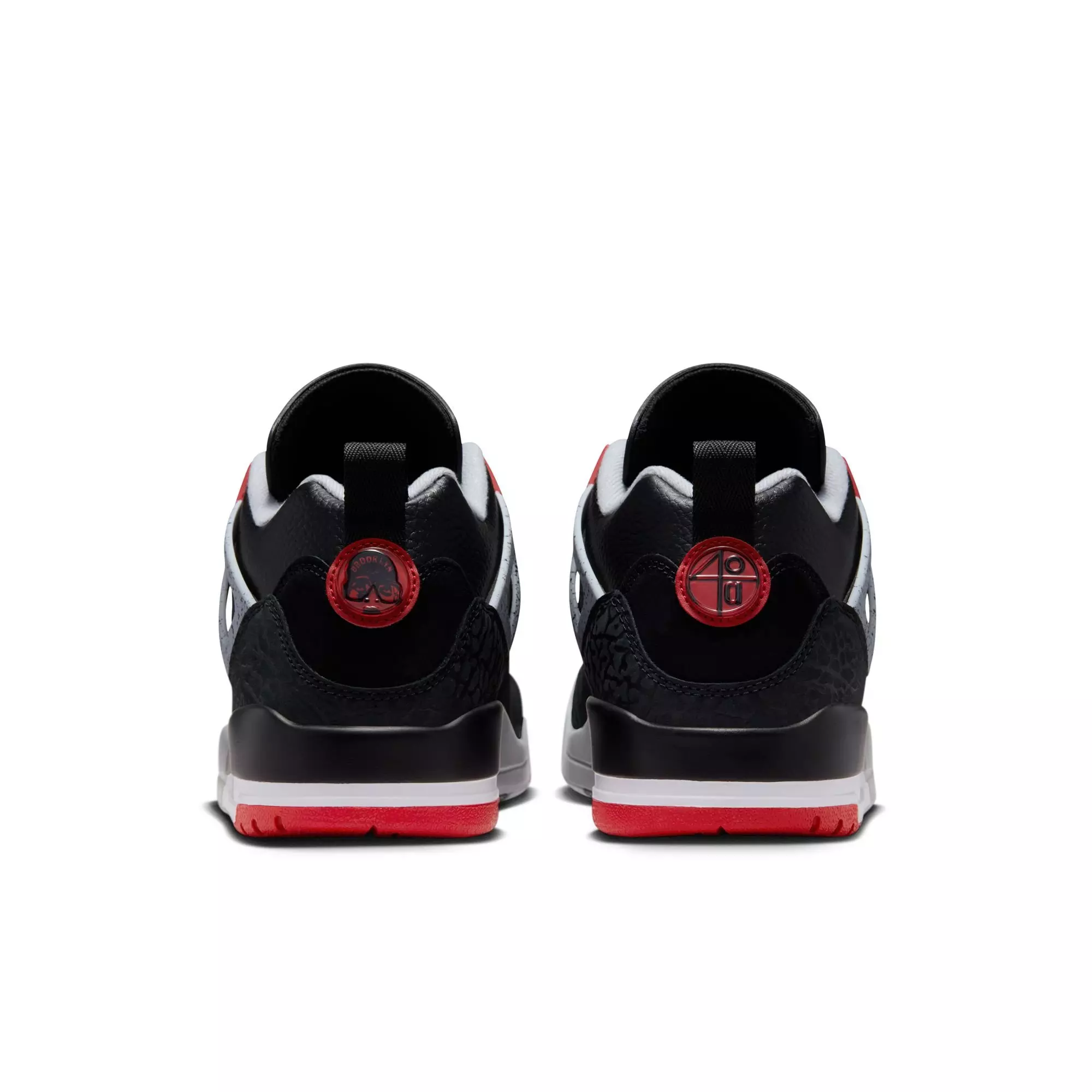 Jordan Spizike Low "Black/Gym Red/Wolf Grey/White" Men's Shoe - BLACK/GREY/RED