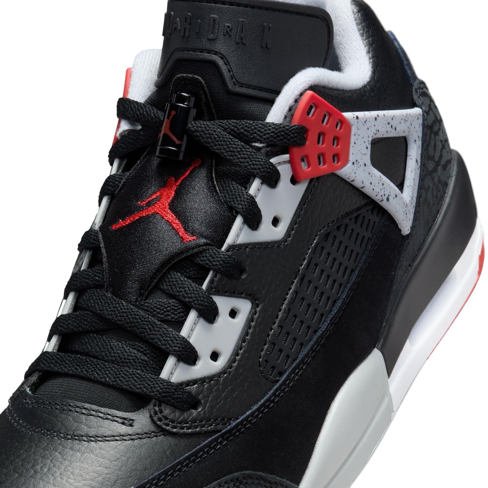 Jordan Spizike Low "Black/Gym Red/Wolf Grey/White" Men's Shoe - BLACK/GREY/RED Thumbnail View 10