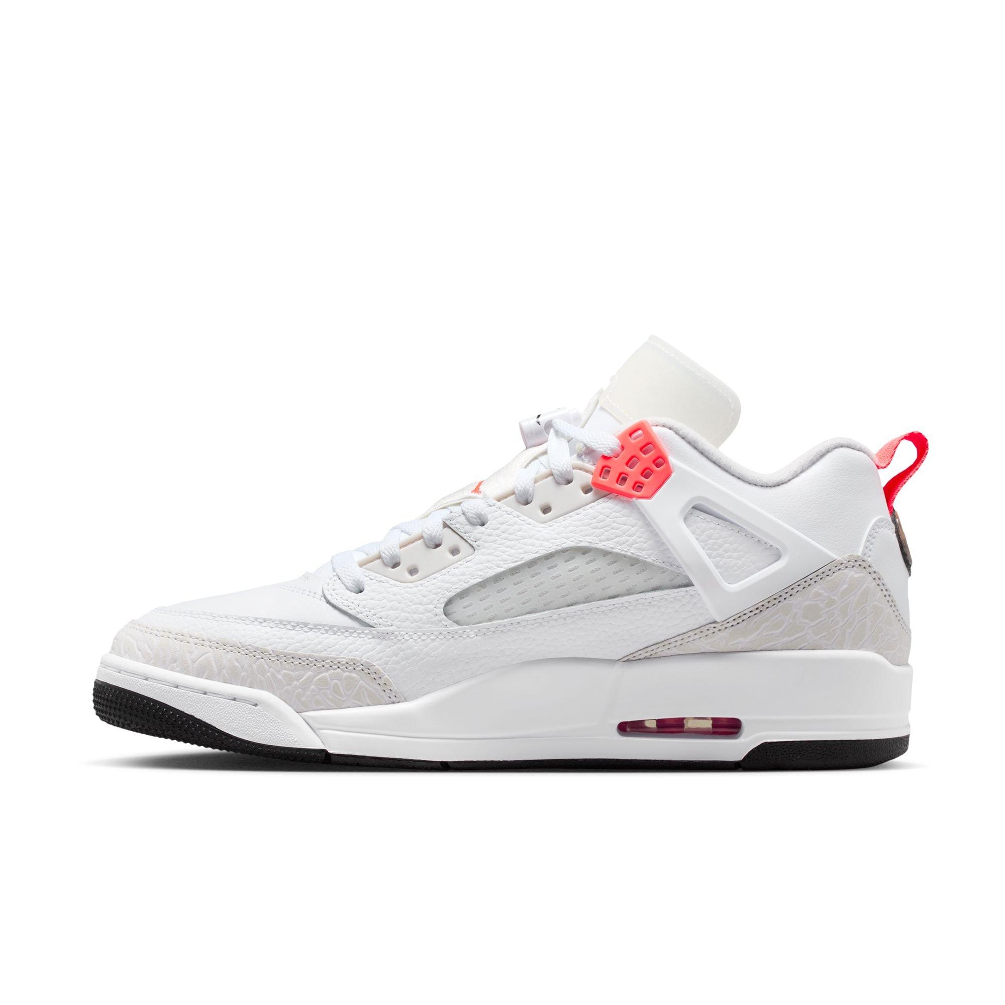 Jordan Spizike Low "White/Bright Crimson/Vast Grey/Black/White" Men's Shoe - WHITE/CRIMSON Thumbnail View 4