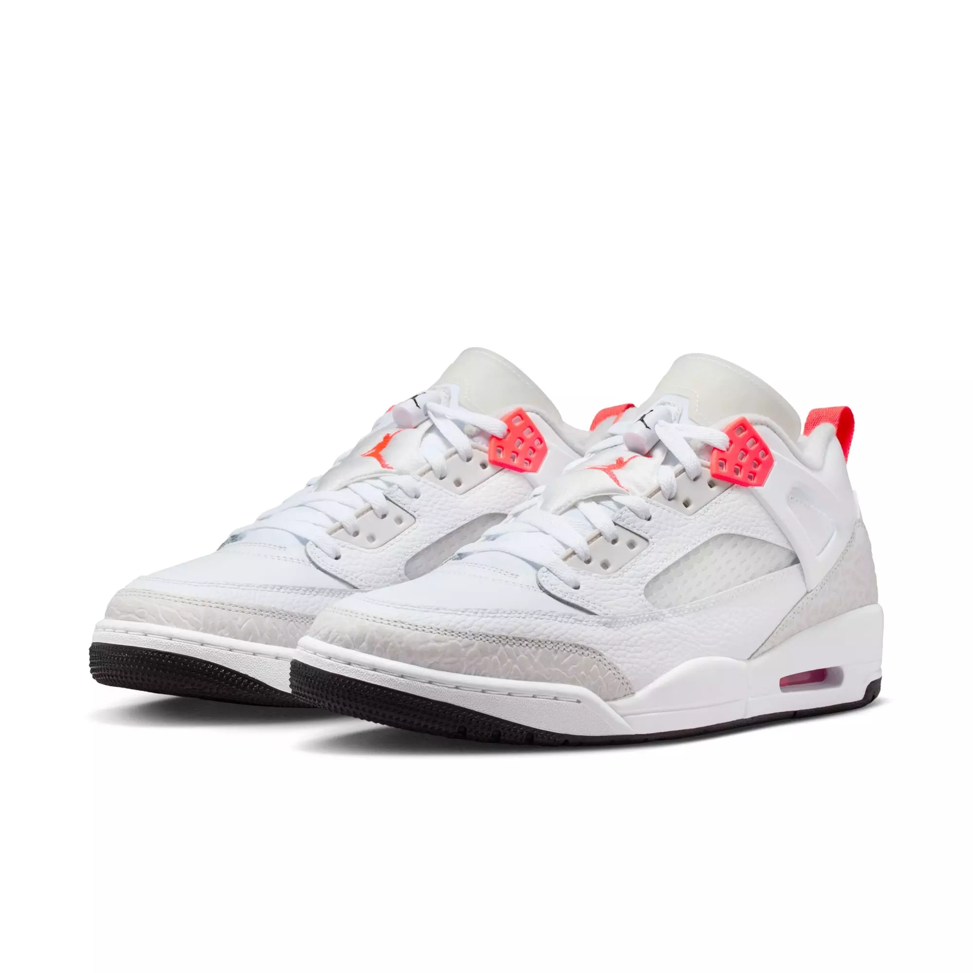 Jordan Spizike Low "White/Bright Crimson/Vast Grey/Black/White" Men's Shoe - WHITE/CRIMSON