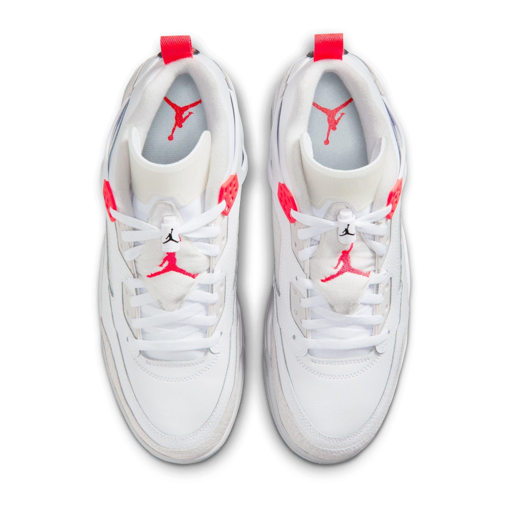 Jordan Spizike Low "White/Bright Crimson/Vast Grey/Black/White" Men's Shoe - WHITE/CRIMSON Thumbnail View 6