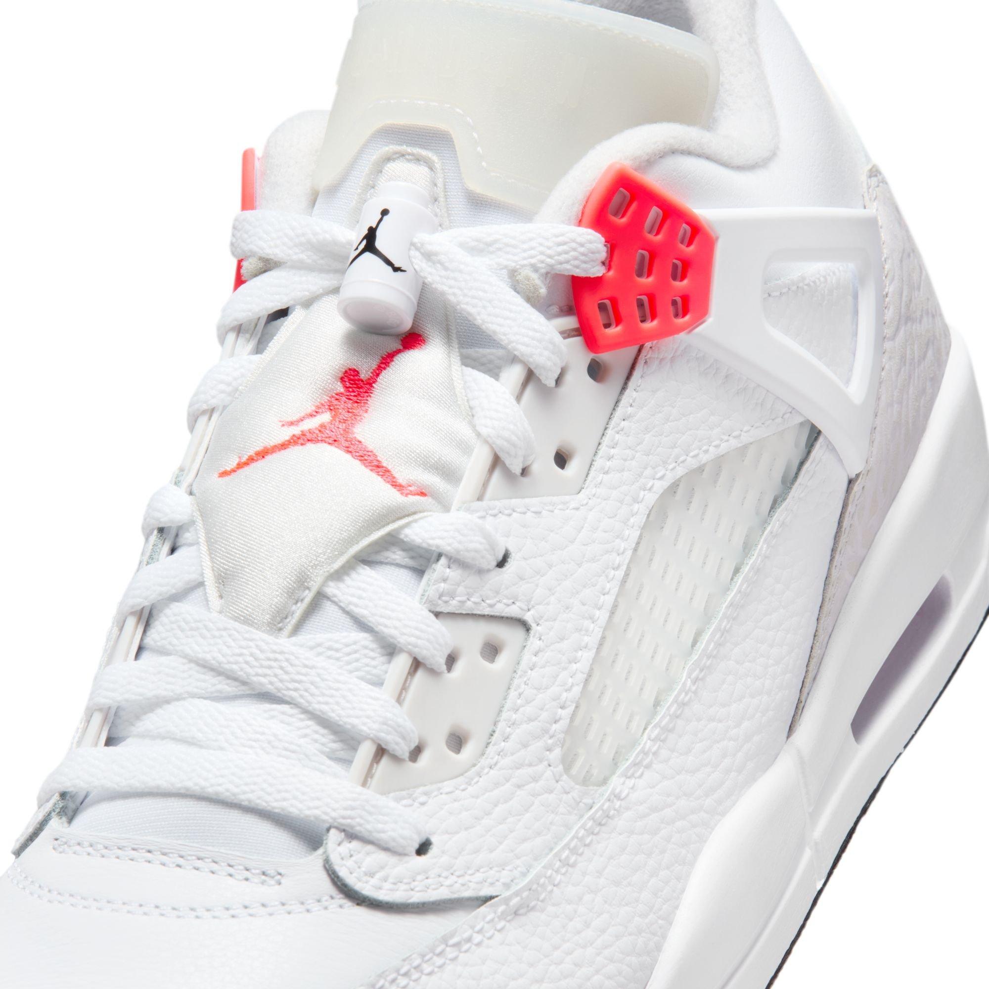Jordan Spizike Low "White/Bright Crimson/Vast Grey/Black/White" Men's Shoe - WHITE/CRIMSON Thumbnail View 8