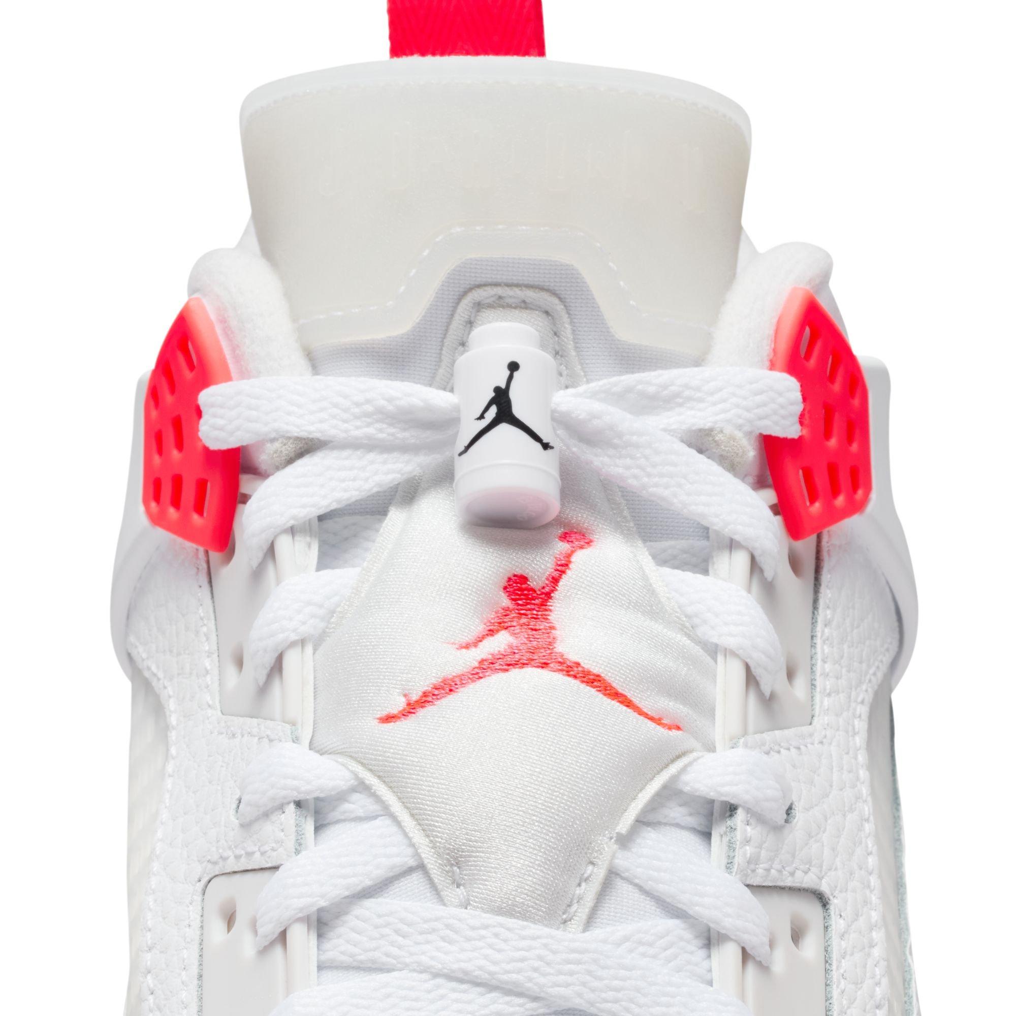 Jordan Spizike Low "White/Bright Crimson/Vast Grey/Black/White" Men's Shoe - WHITE/CRIMSON Thumbnail View 9