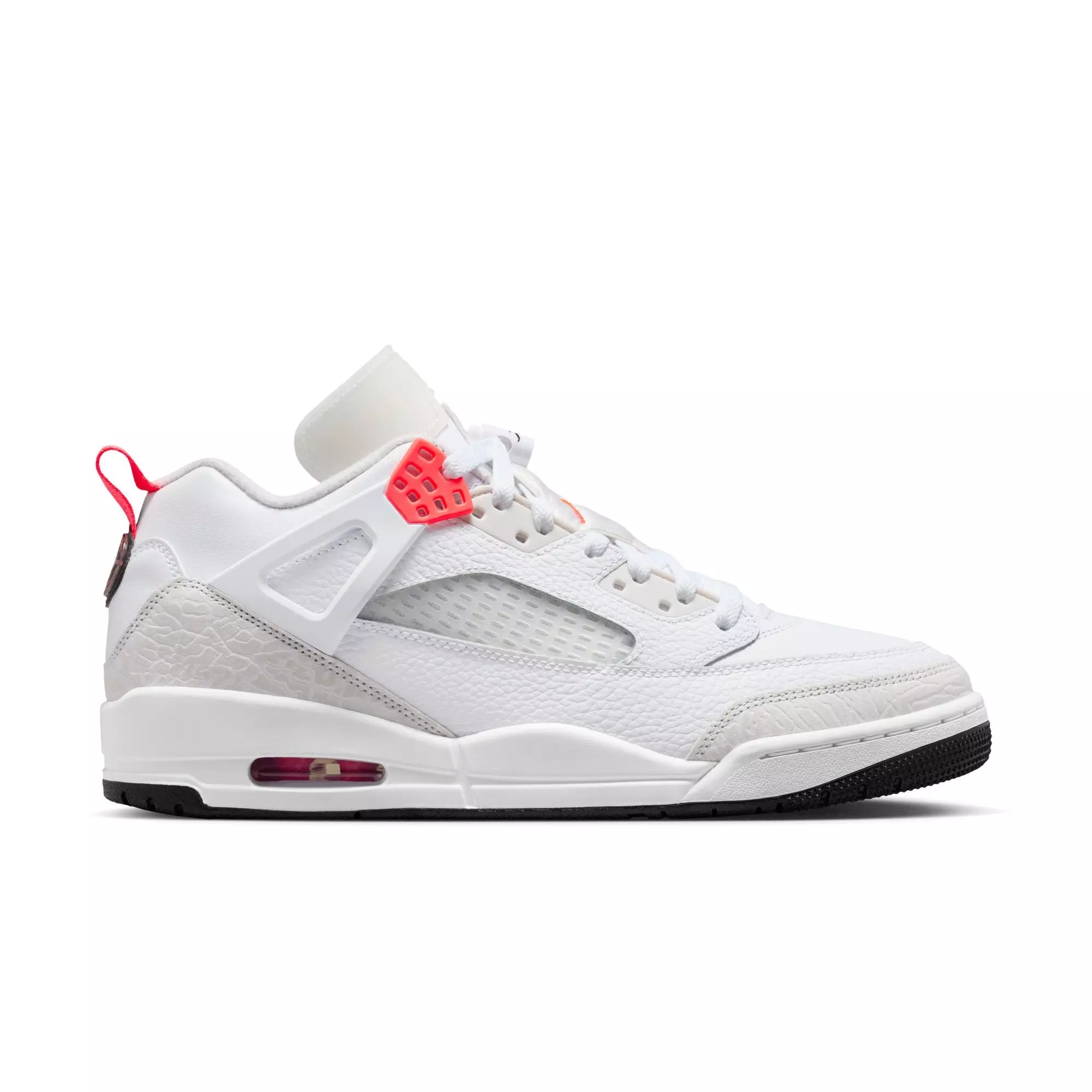 Jordan Spizike Low "White/Bright Crimson/Vast Grey/Black/White" Men's Shoe - WHITE/CRIMSON