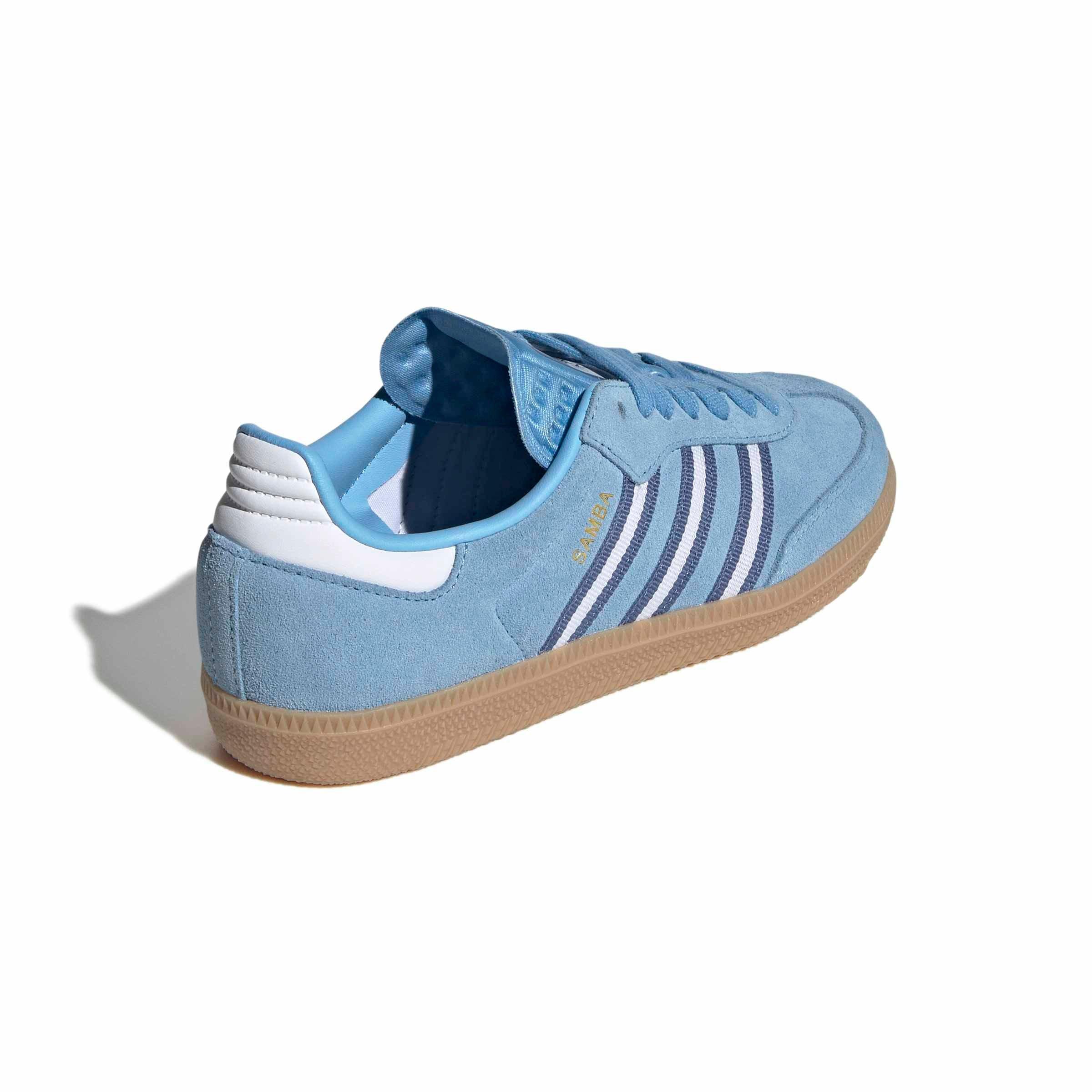 adidas Originals Samba OG Argentina "Light Blue/White" Grade School Boys' Shoe - BLUE/WHITE Thumbnail View 5