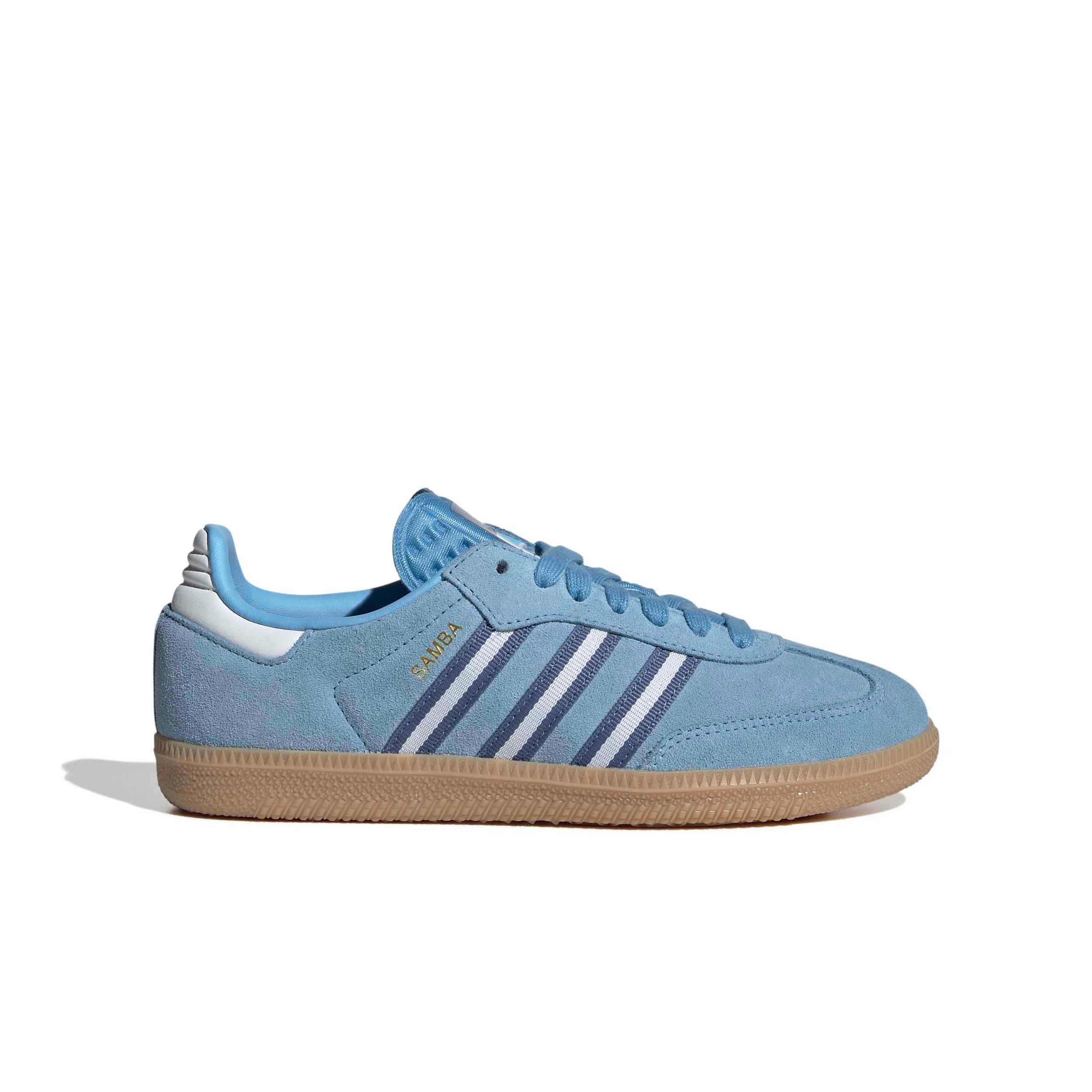 adidas Originals Samba OG Argentina "Light Blue/White" Grade School Boys' Shoe - BLUE/WHITE Thumbnail View 1