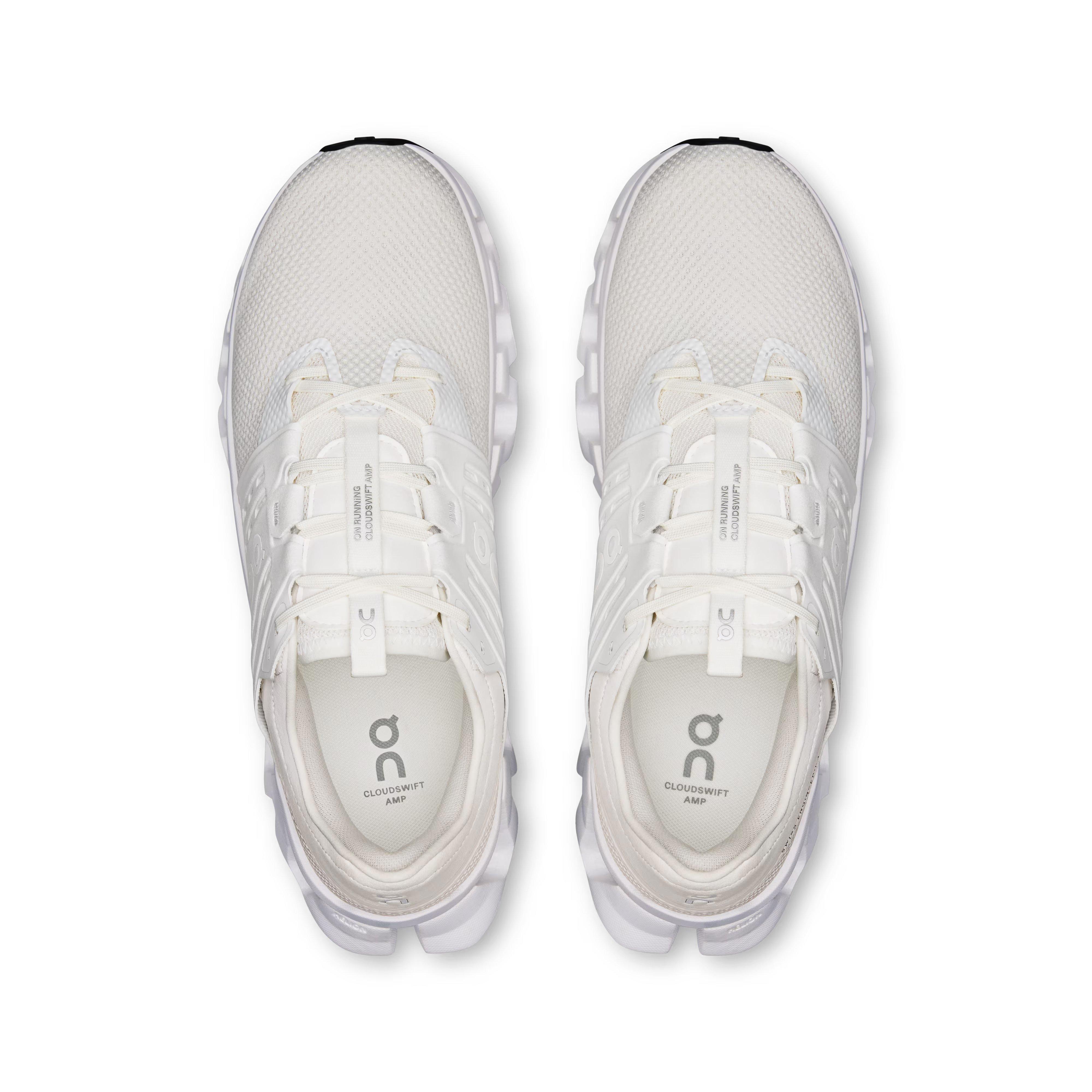 On Cloudswift Amp "White/White" Men's Shoe - WHITE Thumbnail View 3