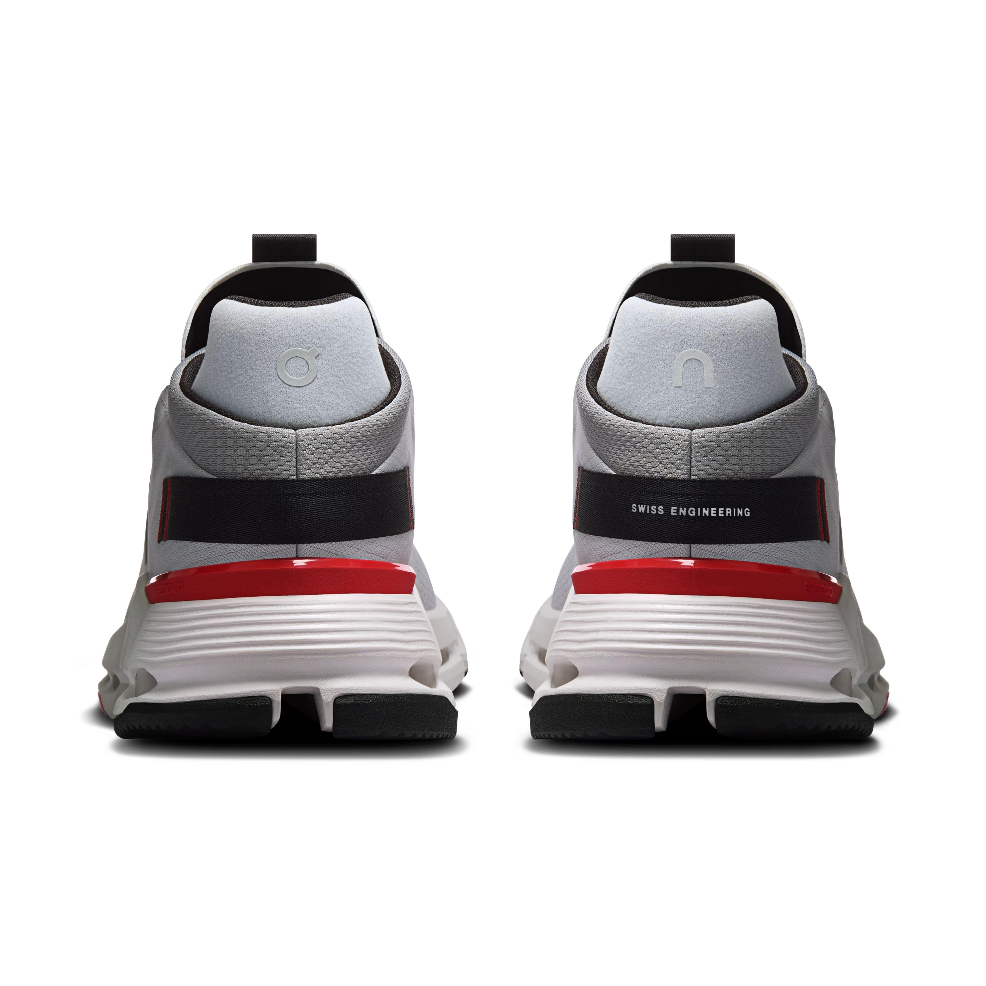 On Cloudnova 2 "Glacier/Robin" Men's Shoe - GREY/RED Thumbnail View 5