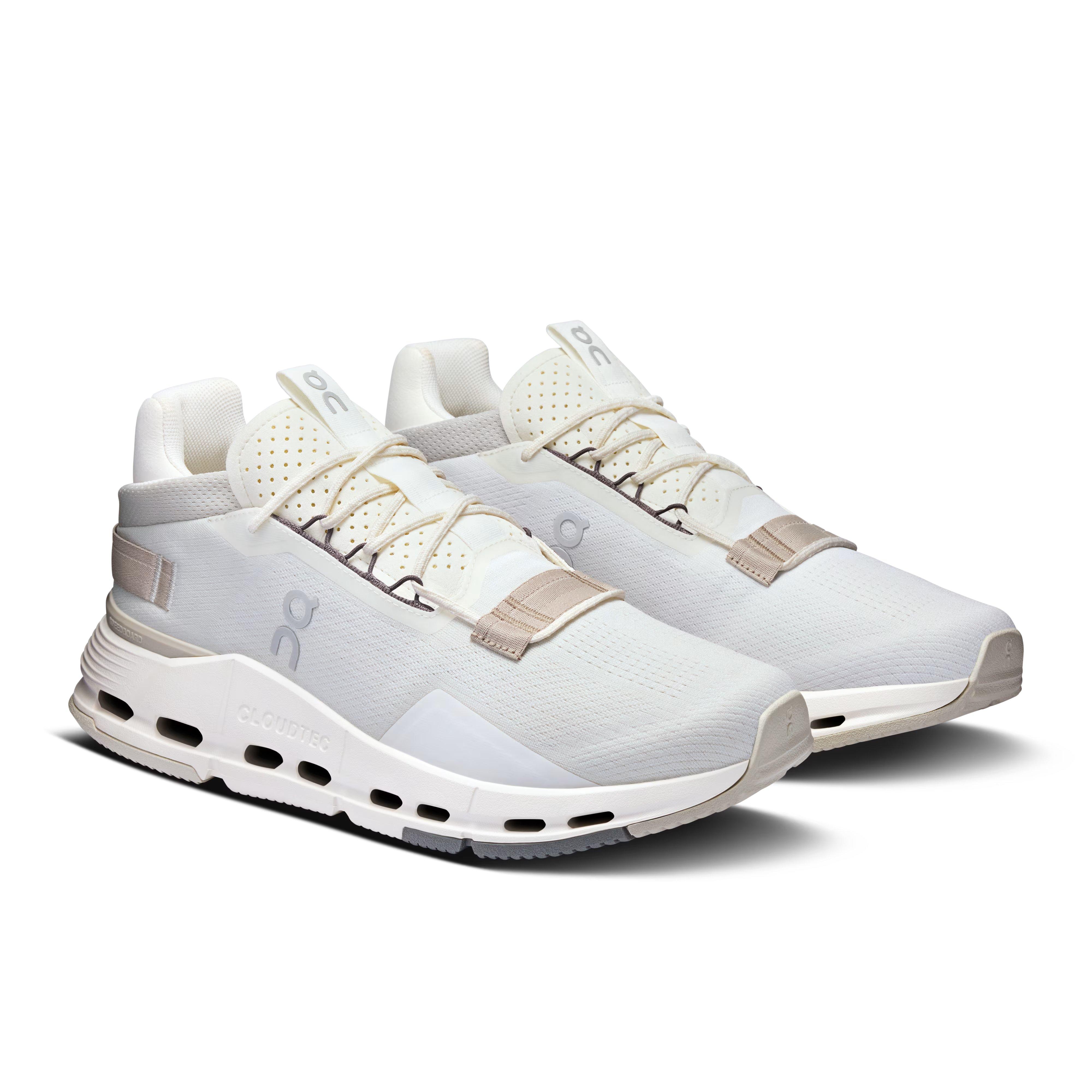 On Cloudnova 2 "Ice/Sand" Men's Shoe - WHITE/BEIGE Thumbnail View 6