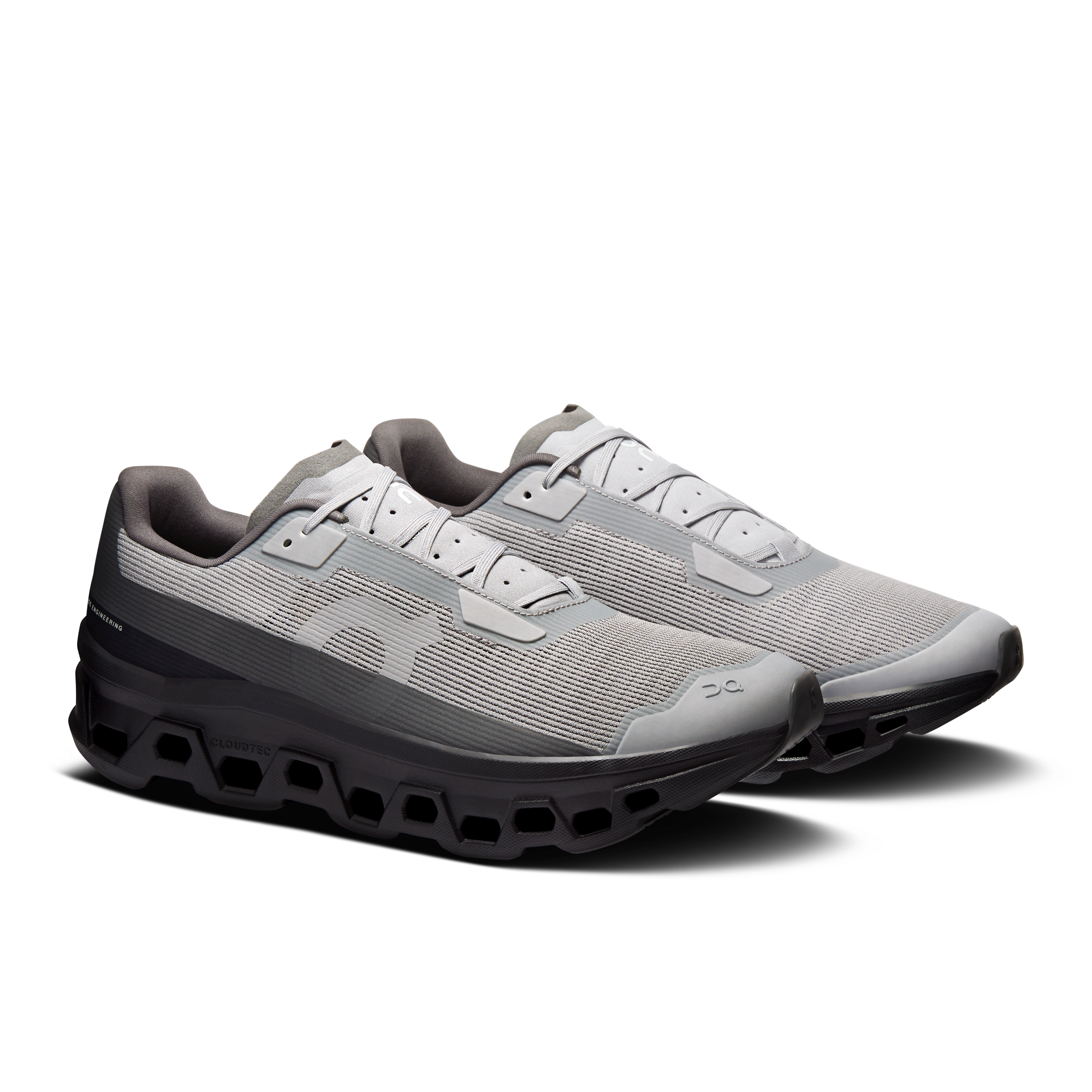 On Cloudmonster Void "Alloy/Black" Men's Shoe - BLACK/GREY Thumbnail View 3