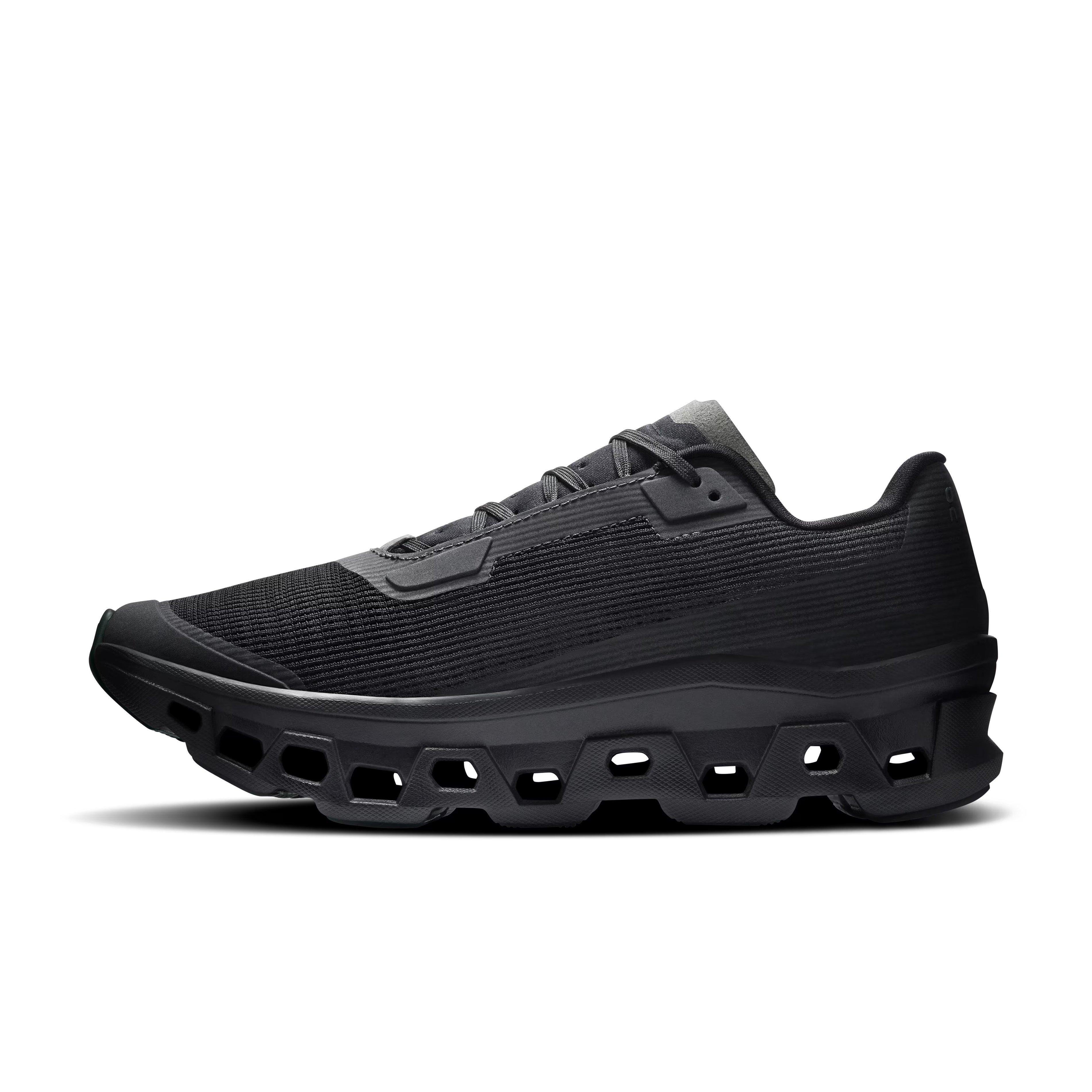On Cloudmonster Void "Black/Black" Men's Shoe - BLACK Thumbnail View 2