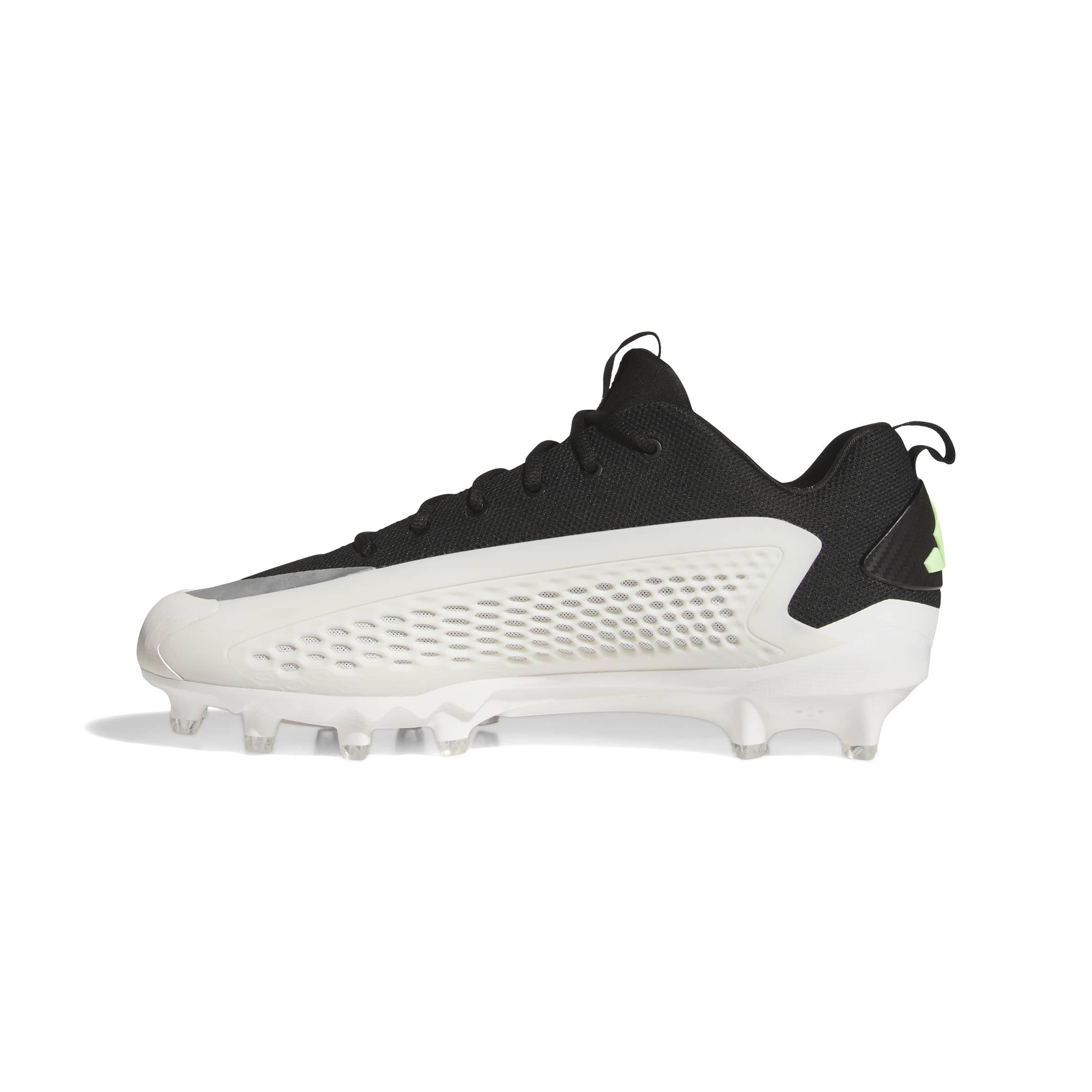 adidas Anthony Edwards 1 Low "Black/White" Men's Football Cleat - BLACK/WHITE Thumbnail View 7