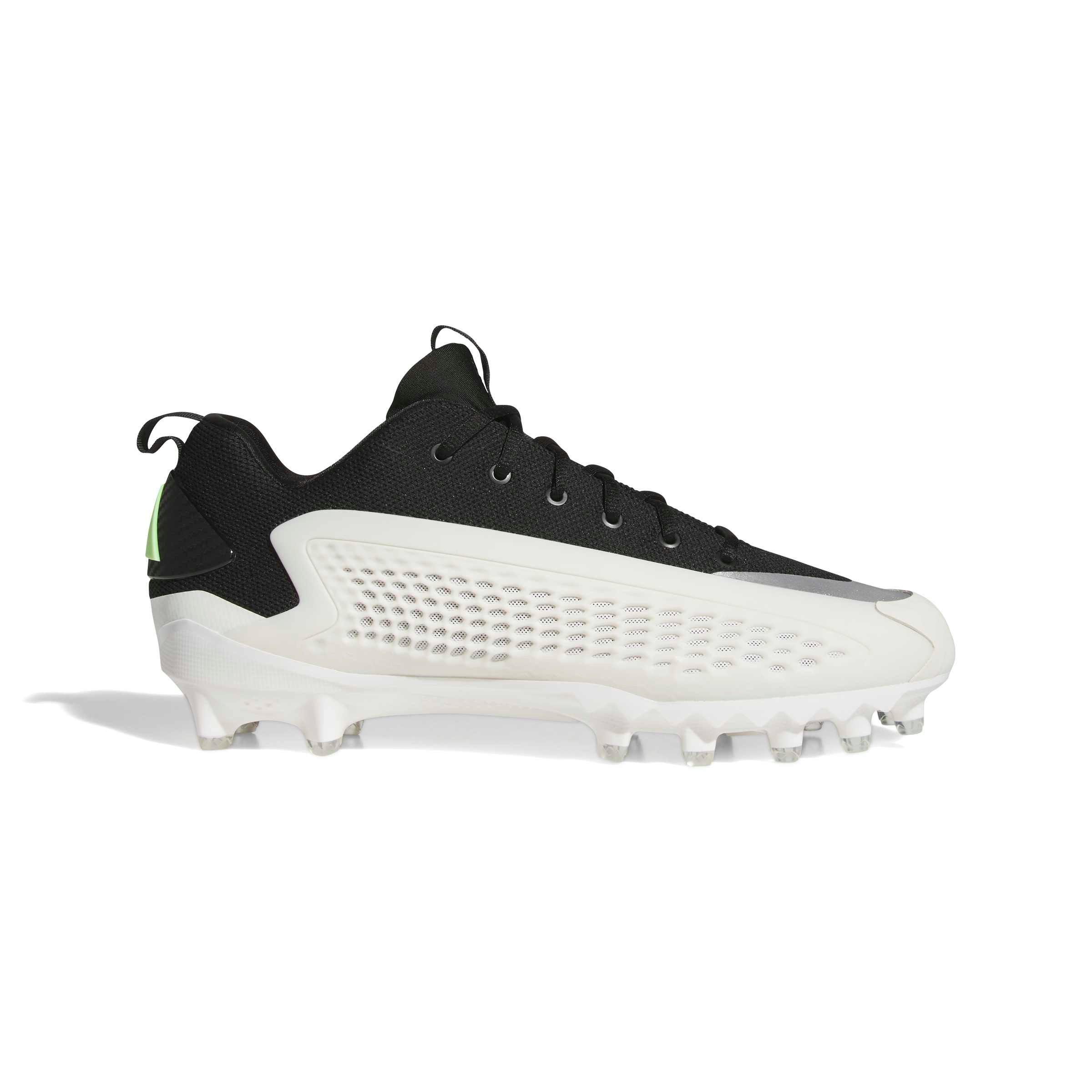 adidas Anthony Edwards 1 Low "Black/White" Men's Football Cleat - BLACK/WHITE Thumbnail View 2