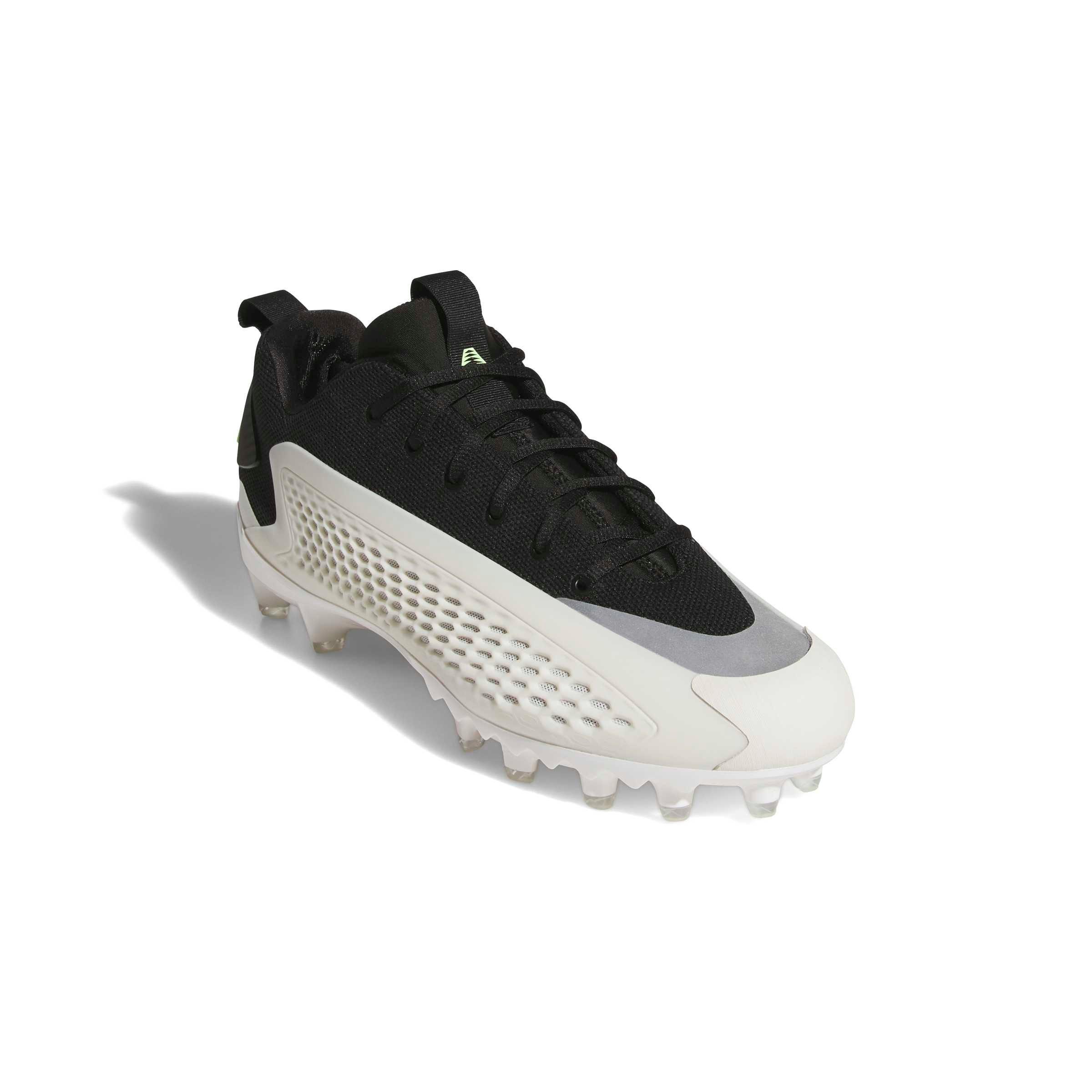 adidas Anthony Edwards 1 Low "Black/White" Men's Football Cleat - BLACK/WHITE Thumbnail View 3