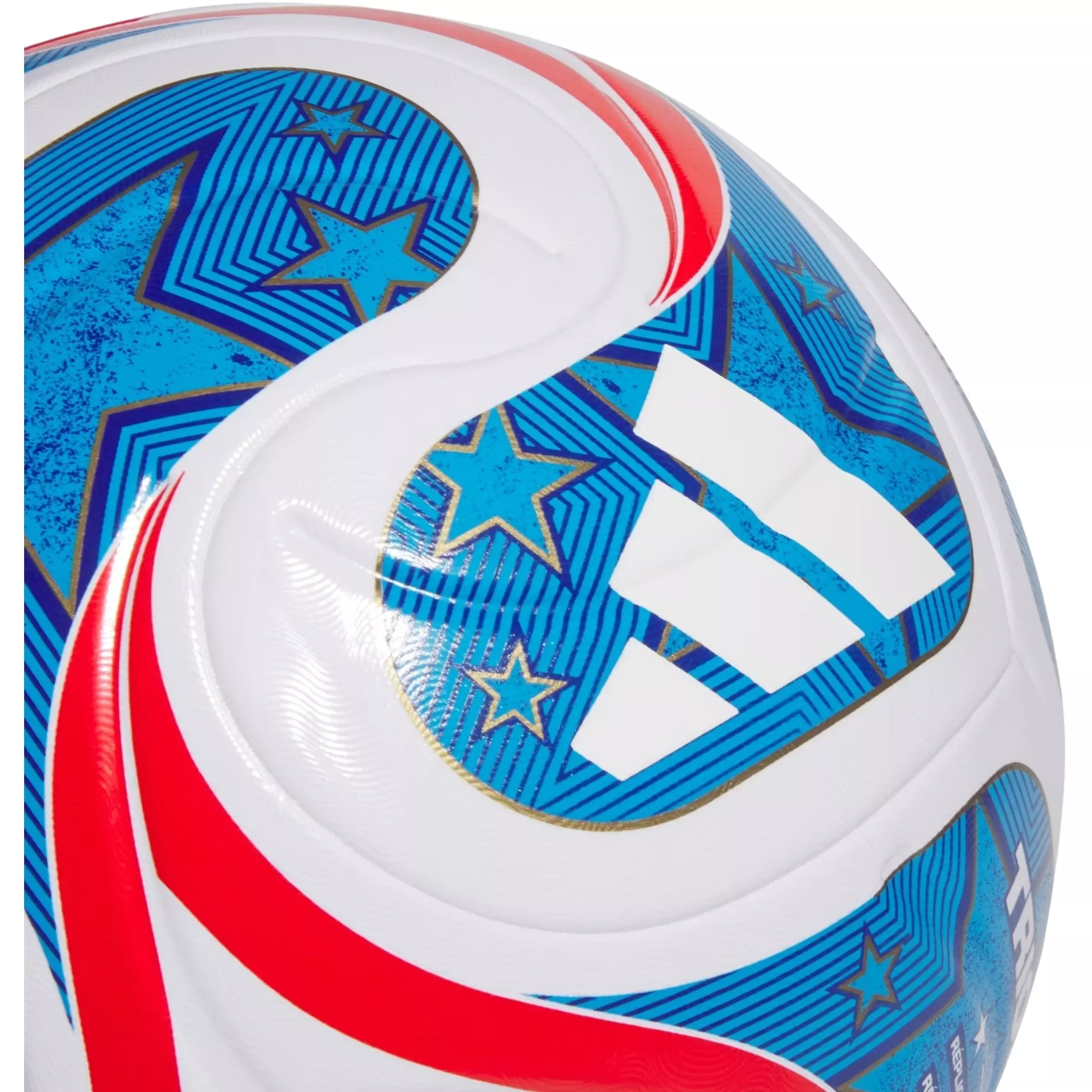 adidas FIFA World Cup 26&trade; TRIONDA USA League Ball - WHITE/SOLAR BLUE/VIVID RED