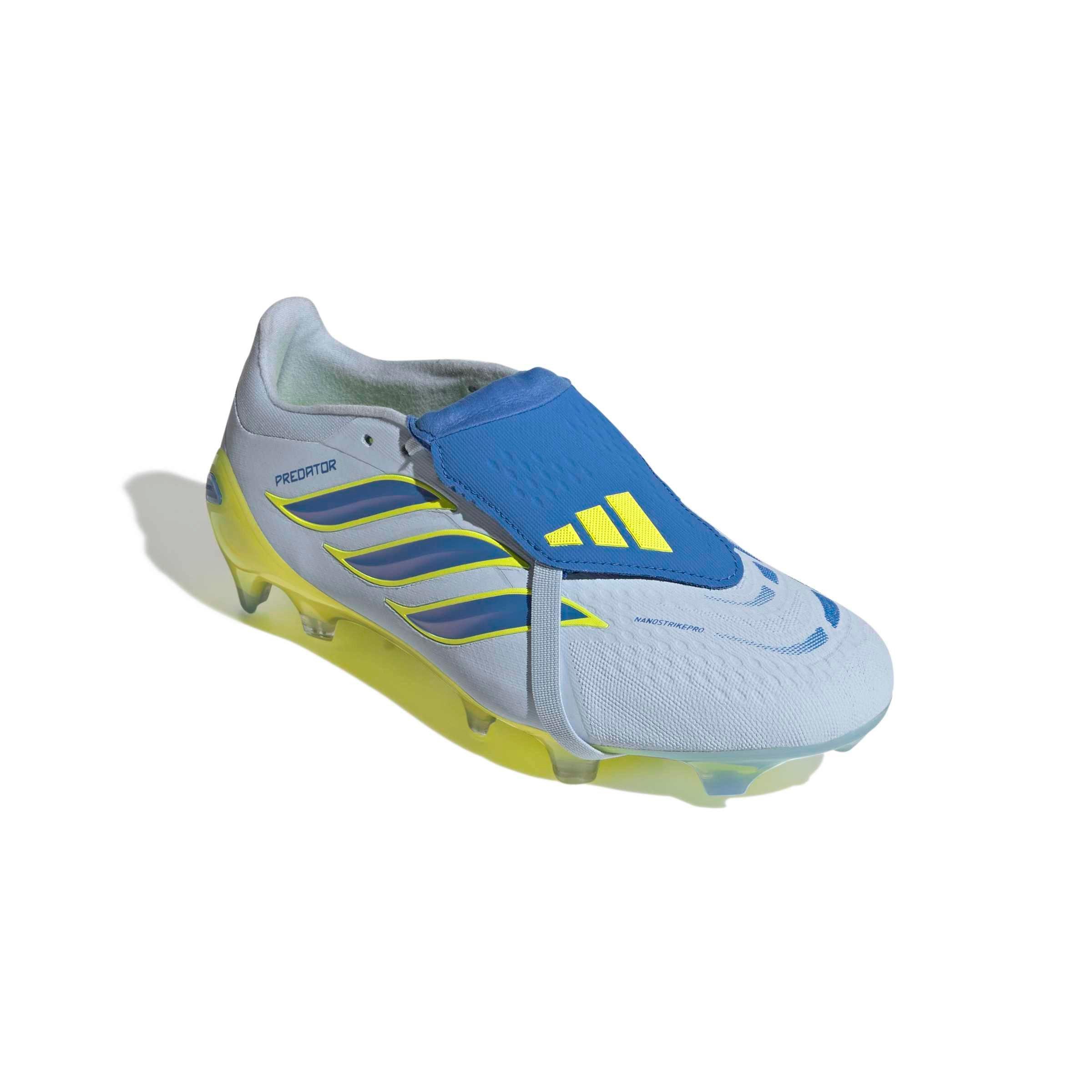 adidas Predator Pro Fold-Over Tongue "Ray Blue" Men's Soccer Cleat - BLUE/YELLOW Thumbnail View 3