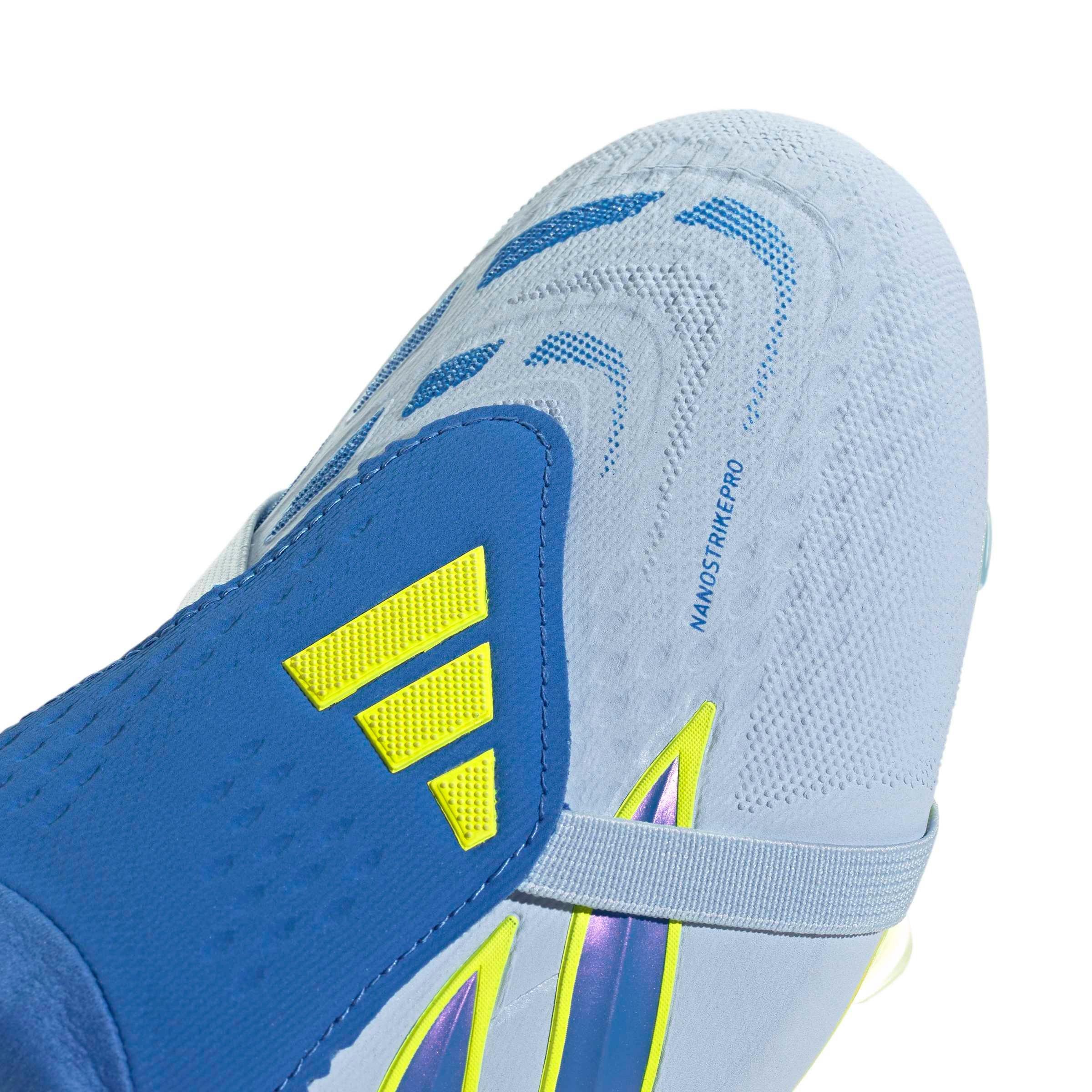 adidas Predator Pro Fold-Over Tongue "Ray Blue" Men's Soccer Cleat - BLUE/YELLOW Thumbnail View 5