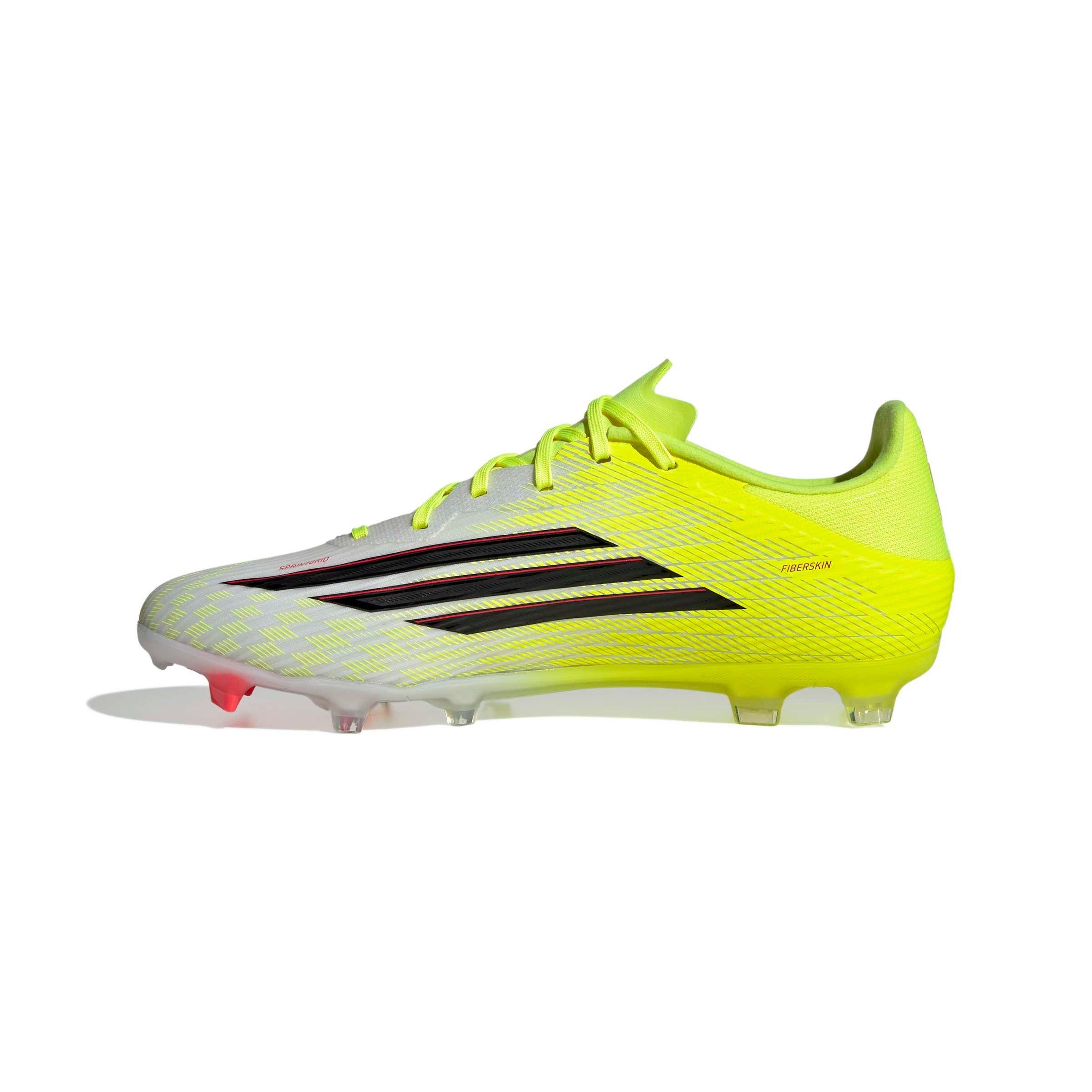 adidas F50 League FG "Solar Yellow" Men's Soccer Cleat - YELLOW/BLACK Thumbnail View 7