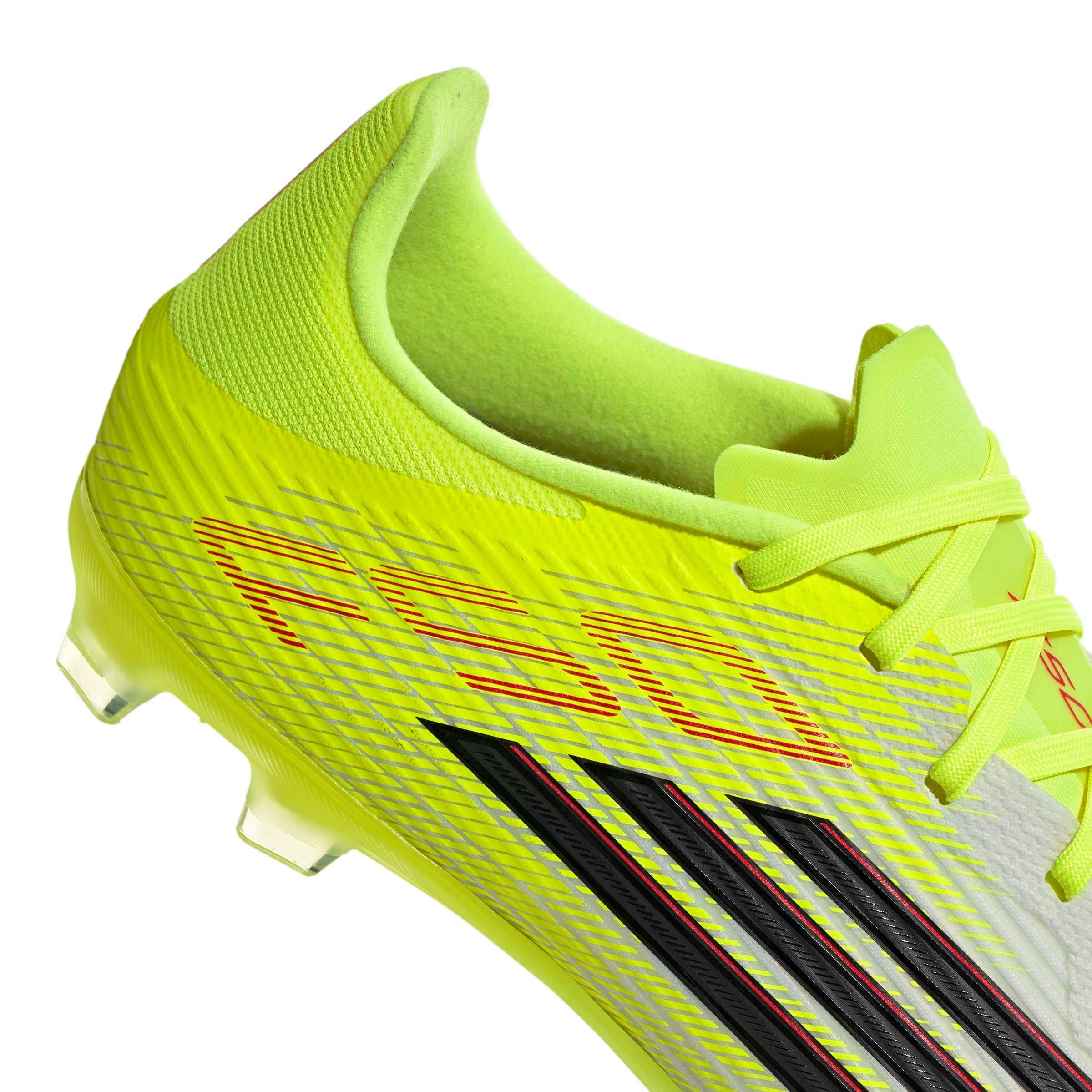 adidas F50 League FG "Solar Yellow" Men's Soccer Cleat - YELLOW/BLACK Thumbnail View 5