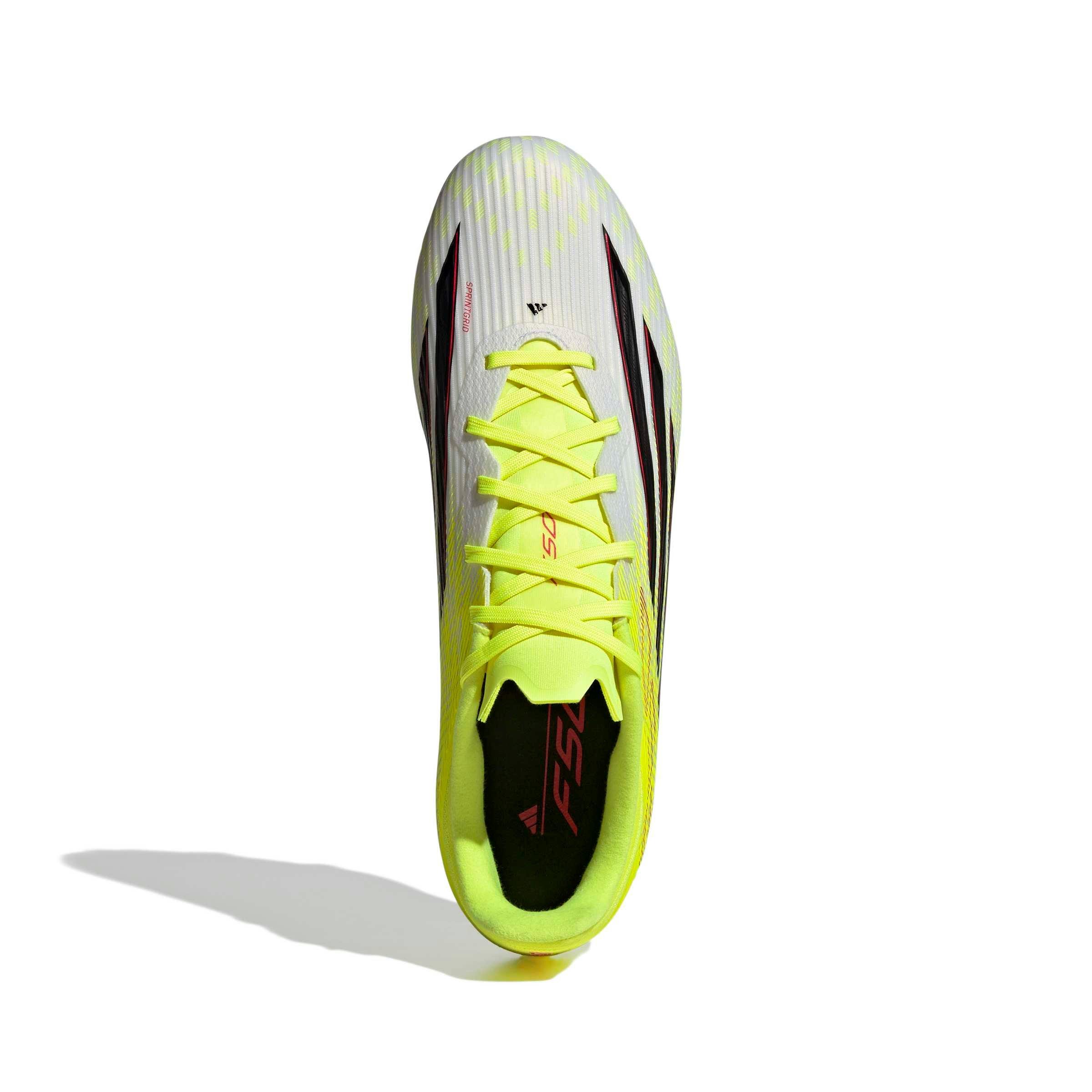 adidas F50 League FG "Solar Yellow" Men's Soccer Cleat - YELLOW/BLACK Thumbnail View 8