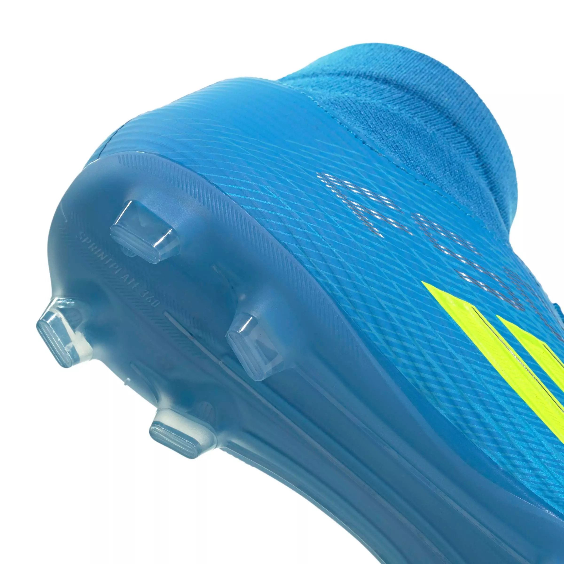 adidas F50 League Mid Cut "Ray Blue" Men's Soccer Cleat - BLUE/YELLOW