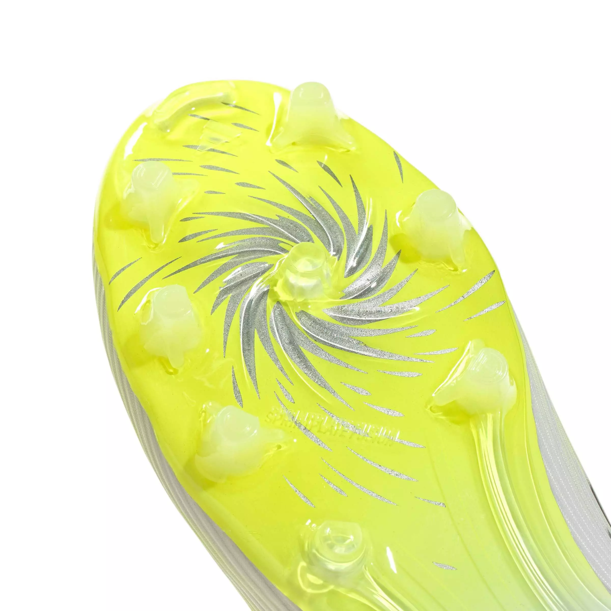 adidas F50 Sparkfusion League FG "Cloud White" Women's Soccer Cleat - CLOUD WHITE/IRON METALLIC/YELLOW