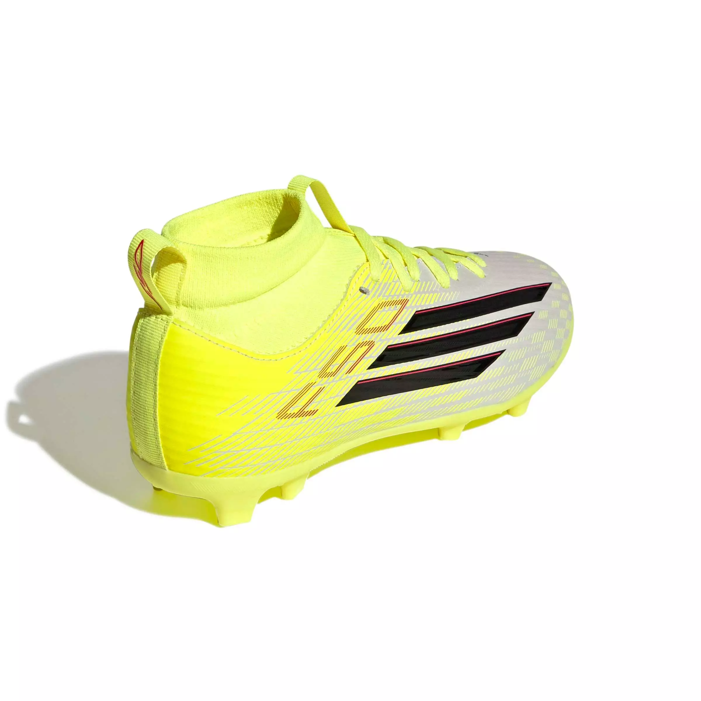 adidas F50 League FG "Solar Yellow" Grade School Kids' Soccer Cleat - YELLOW/BLACK
