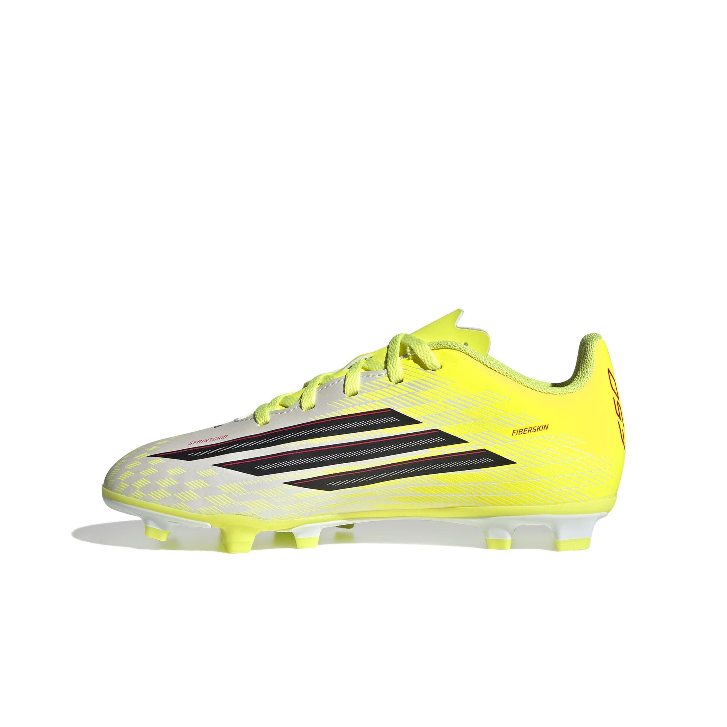 adidas F50 Club FG Grade School Kids' "Solar Yellow" Soccer Cleat
