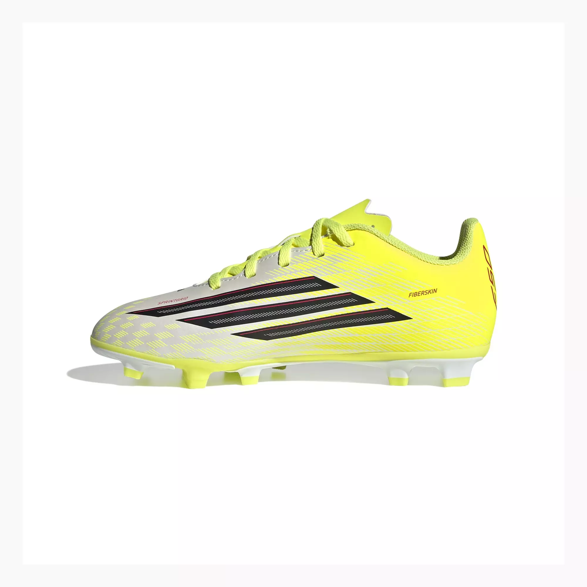 adidas F50 Pro FG "Solar Yellow" Grade School Kids' Soccer Cleat - YELLOW/BLACK
