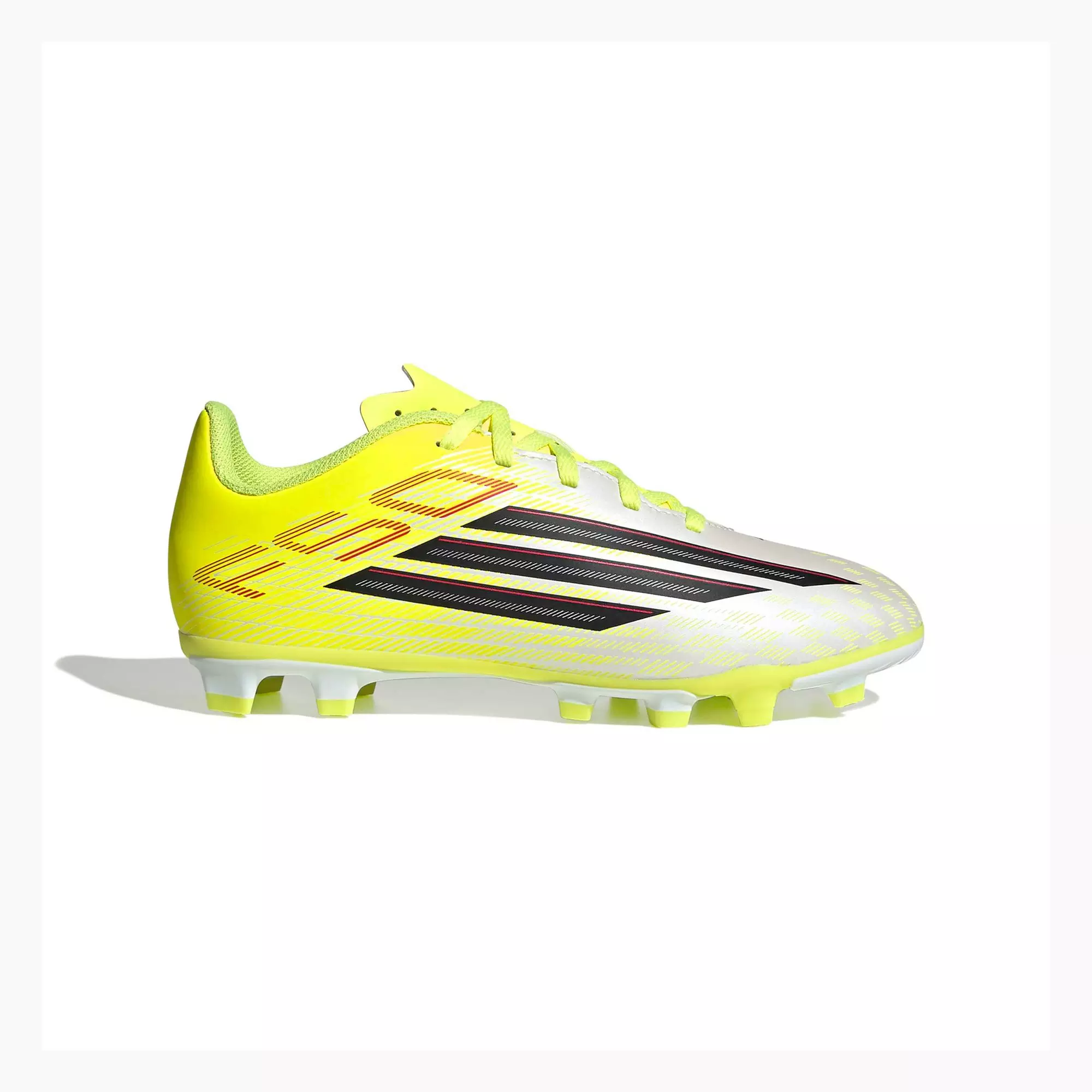 adidas F50 Pro FG "Solar Yellow" Grade School Kids' Soccer Cleat - YELLOW/BLACK