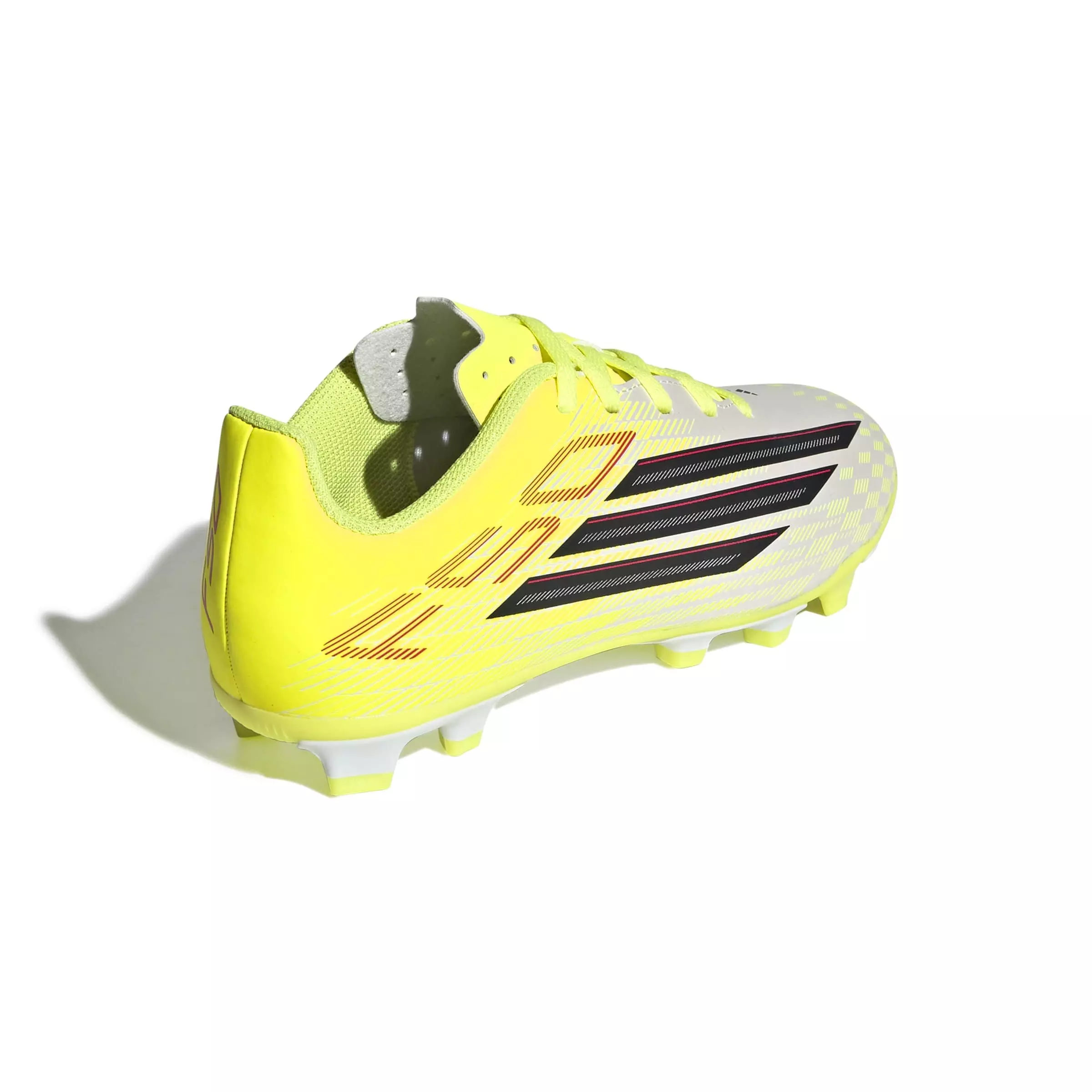 adidas F50 Club FG "Solar Yellow" Grade School Kids' Soccer Cleat - YELLOW/BLACK