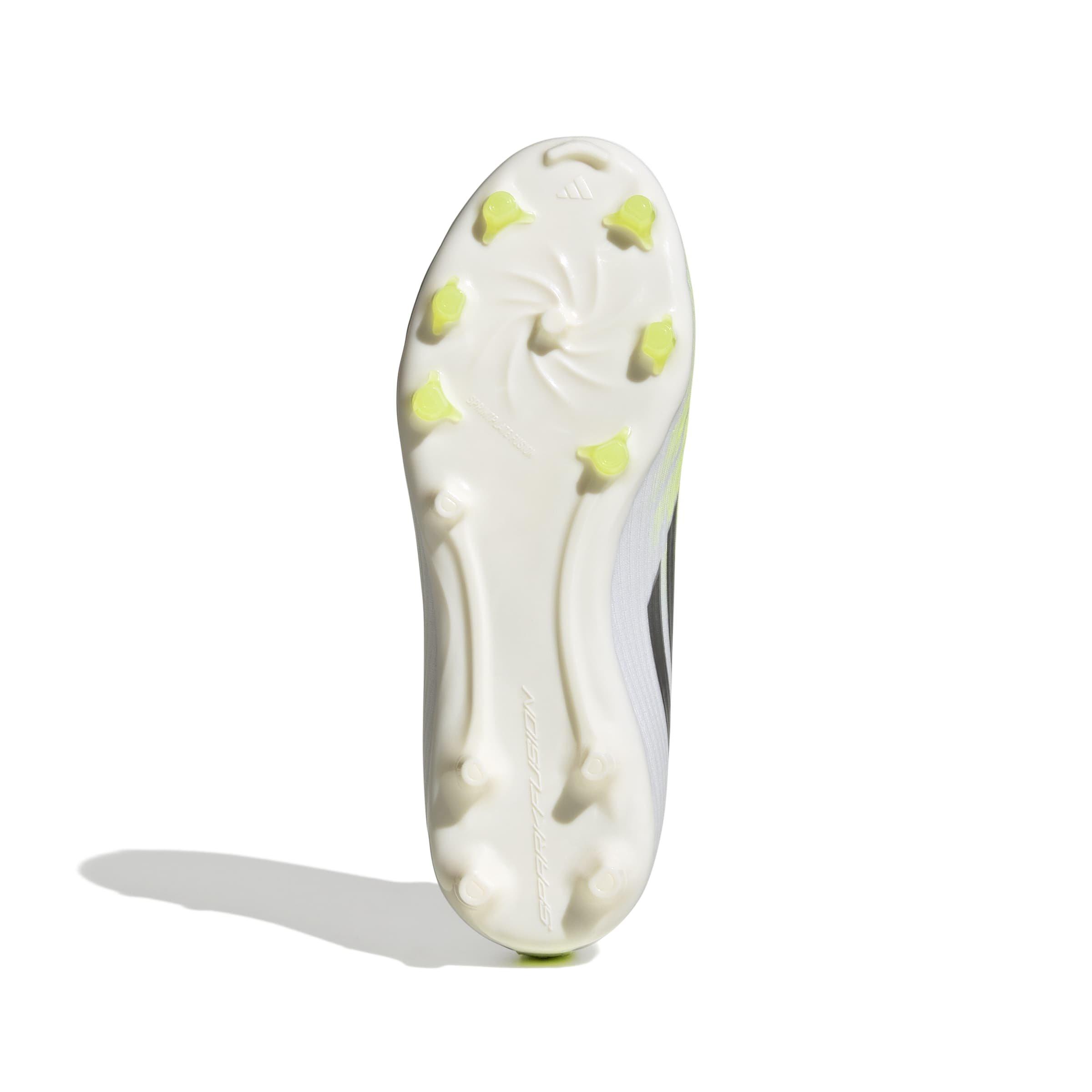 adidas F50 Sparkfusion League FG "Cloud White" Grade School Girls' Soccer Cleat - WHITE/YELLOW Thumbnail View 9