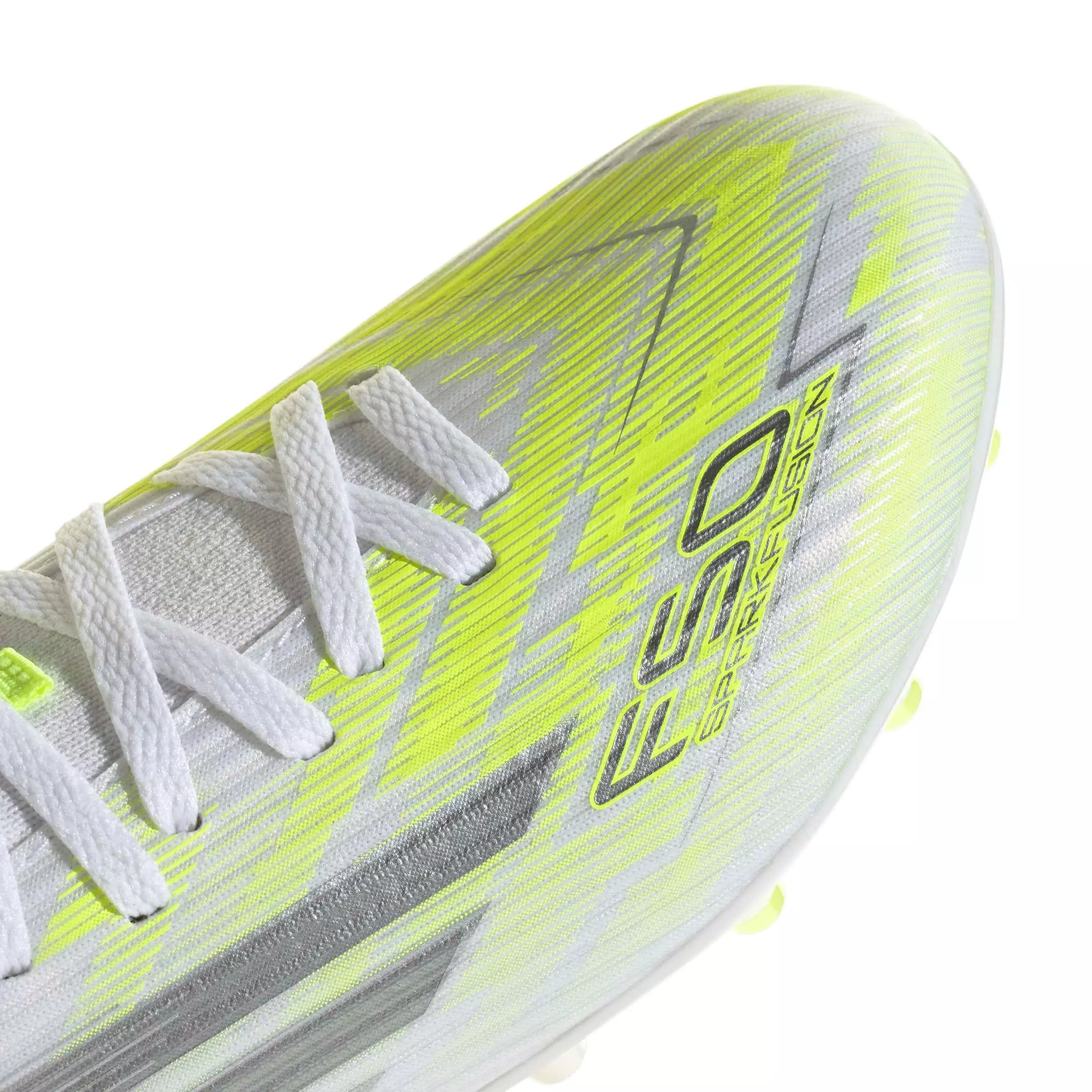 adidas F50 Sparkfusion League FG "Cloud White" Grade School Girls' Soccer Cleat - WHITE/YELLOW