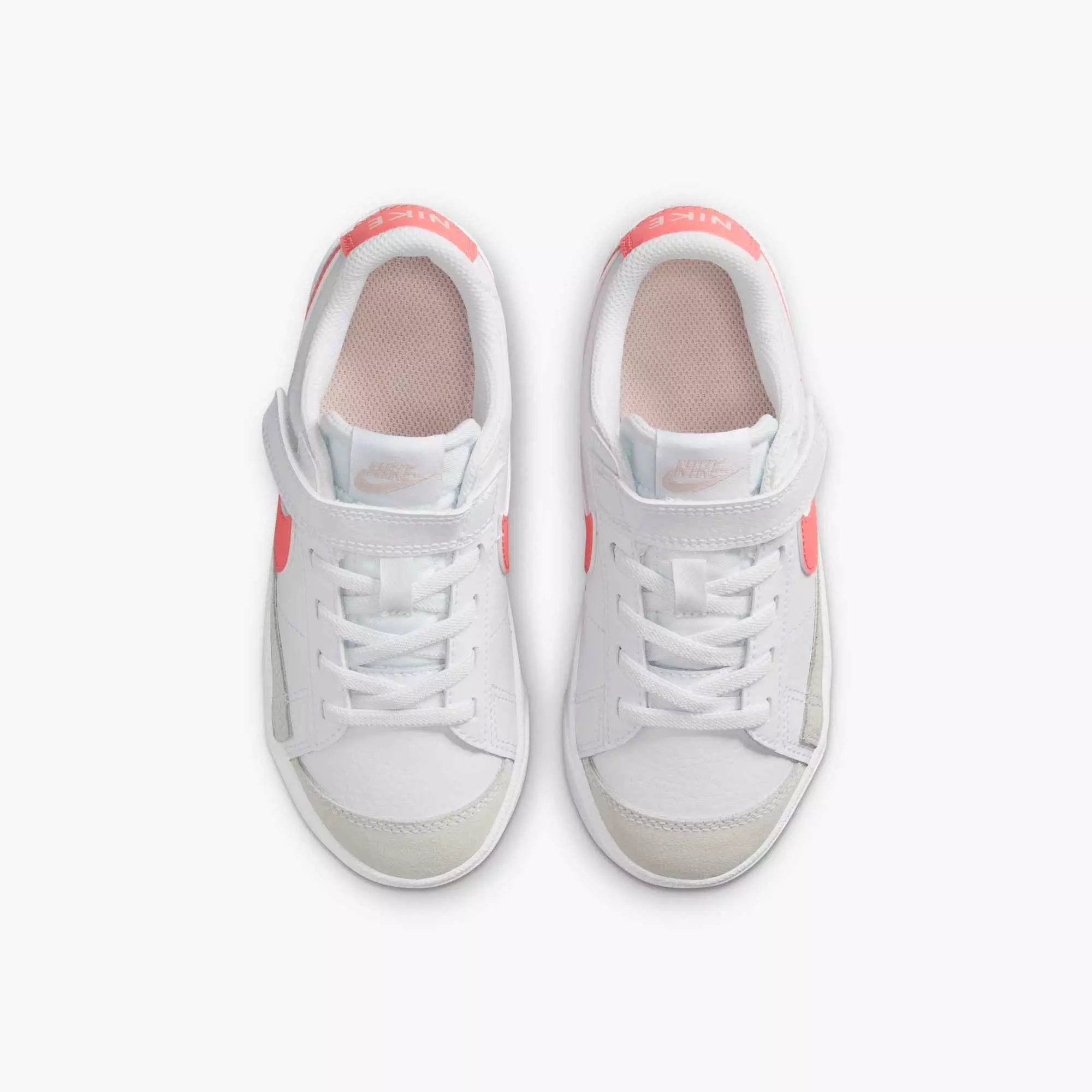 Nike Blazer Low '77 "White/Echo Pink/Magic Ember" Preschool Girls' Shoe - WHITE/PINK