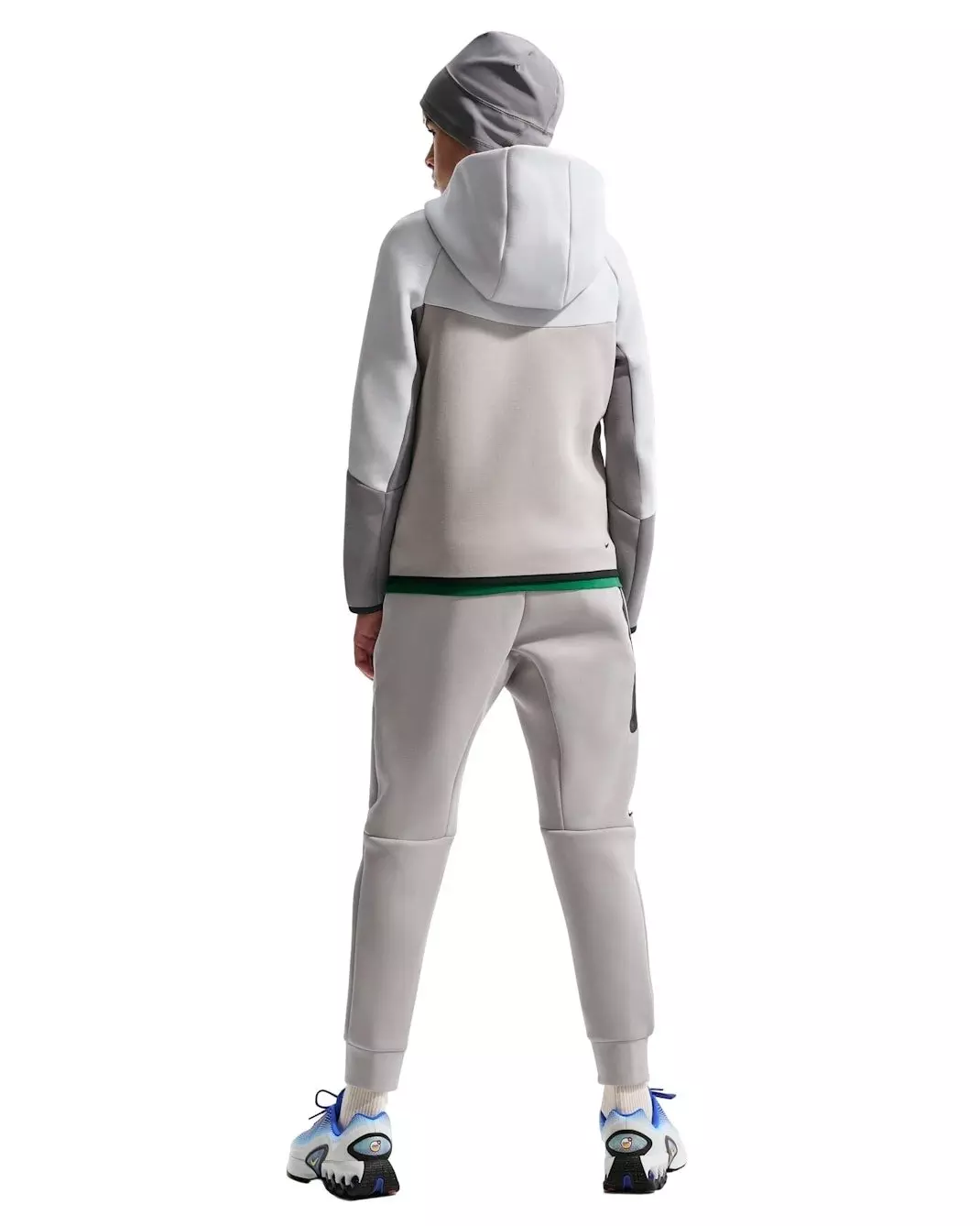 Nike Big Kids' Sportswear Tech Fleece Full-Zip Hooded Jacket - Grey - GREY