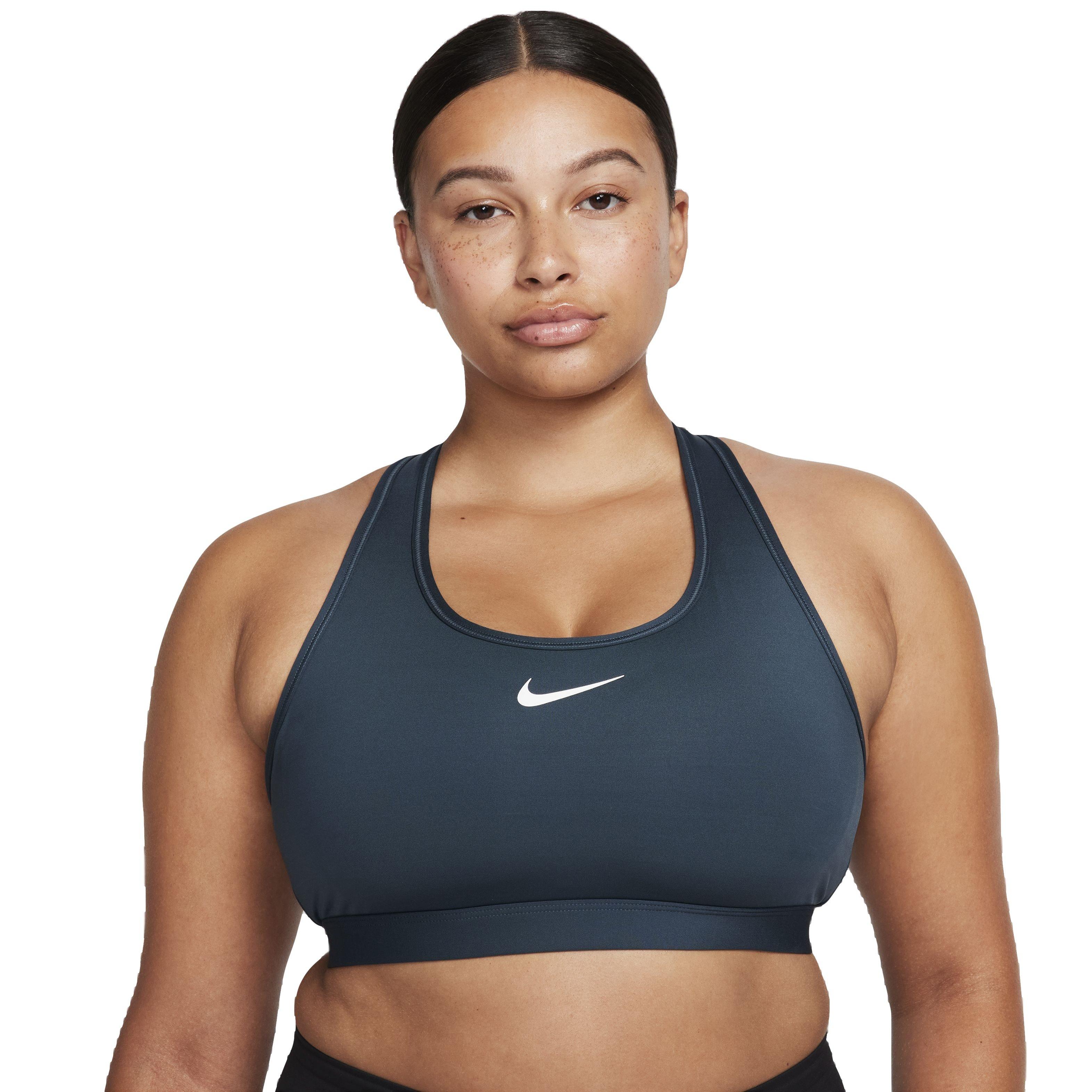 Nike Women's Swoosh Medium Support Padded Sports Bra - GREEN Thumbnail View 1