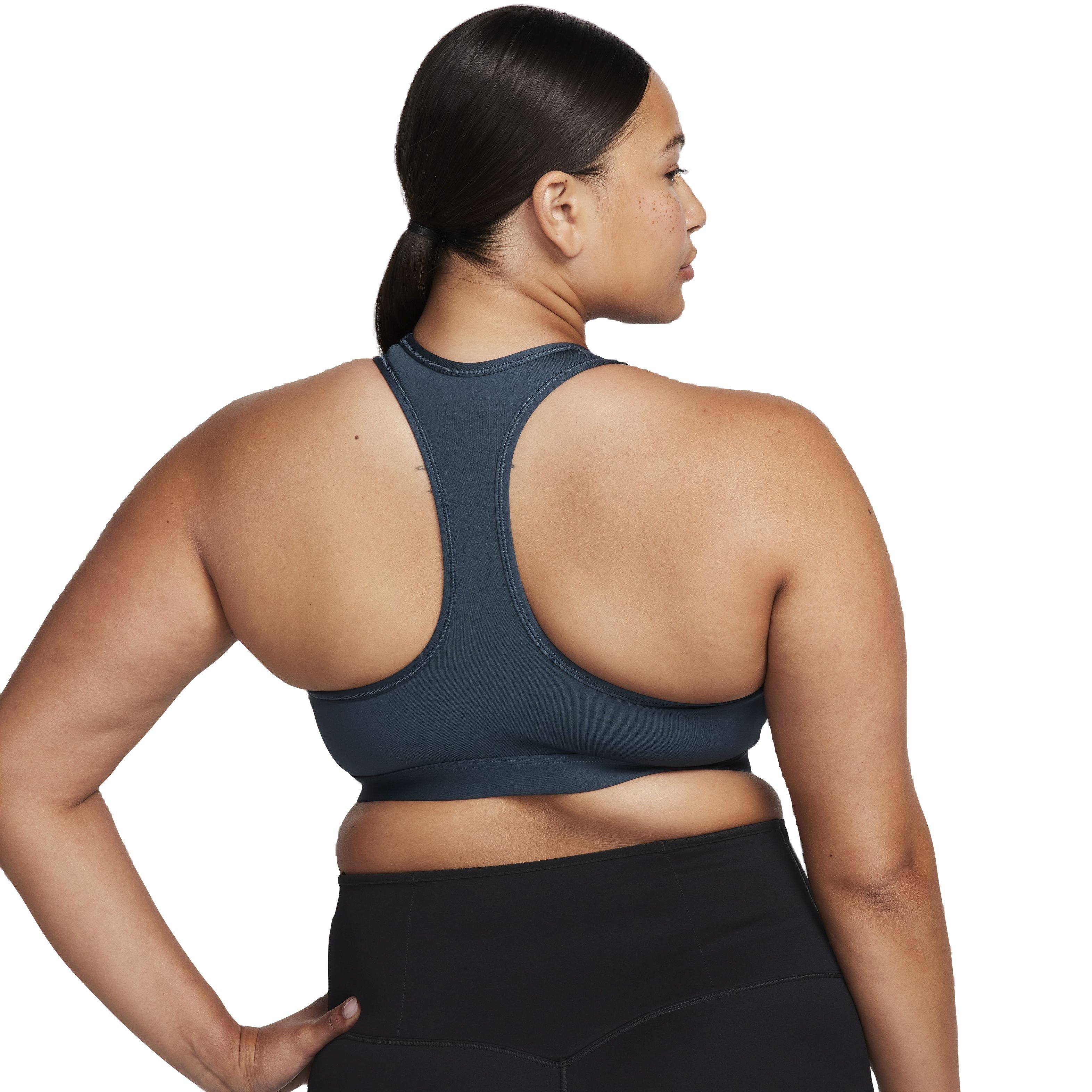 Nike Women's Swoosh Medium Support Padded Sports Bra - GREEN Thumbnail View 3