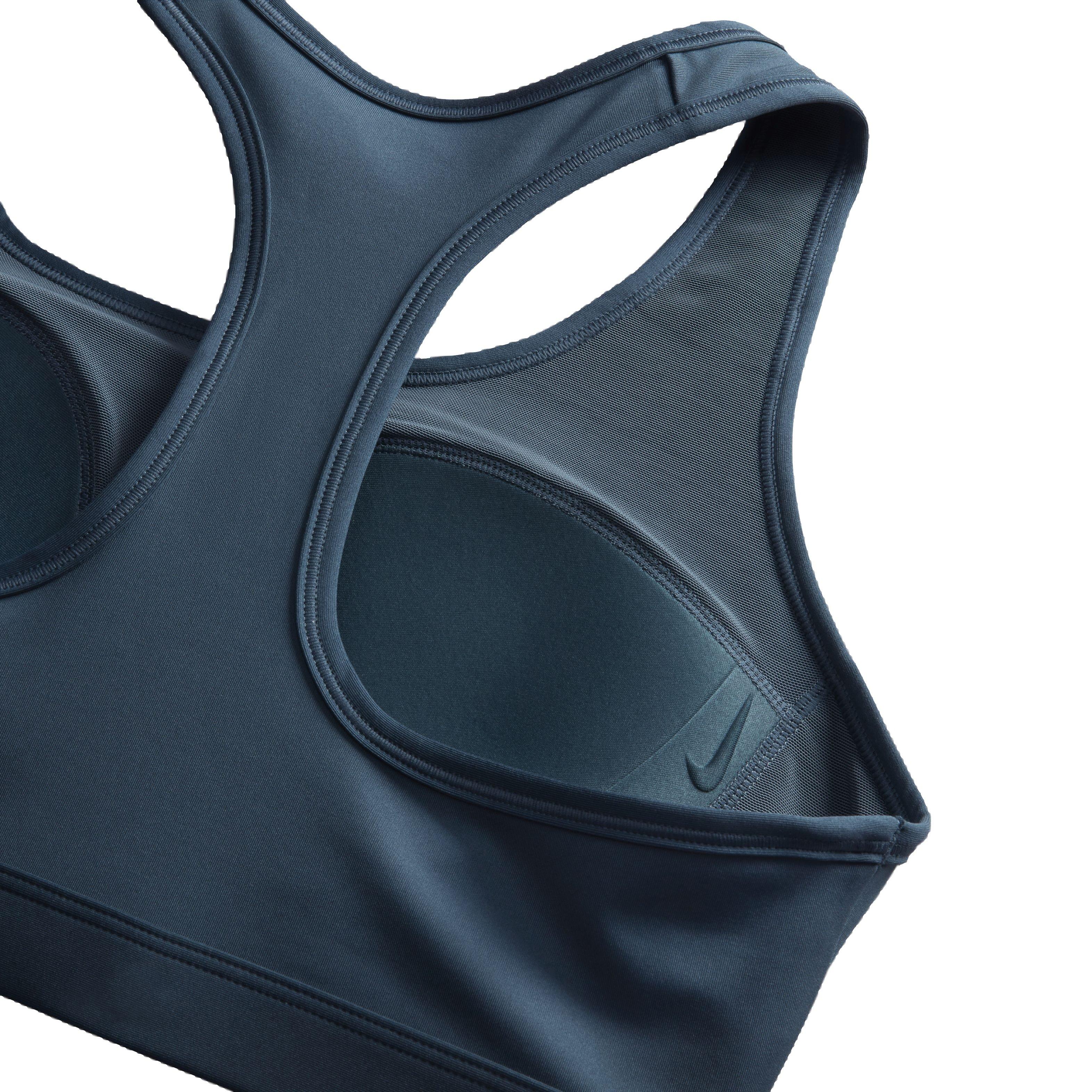 Nike Women's Swoosh Medium Support Padded Sports Bra - GREEN Thumbnail View 4