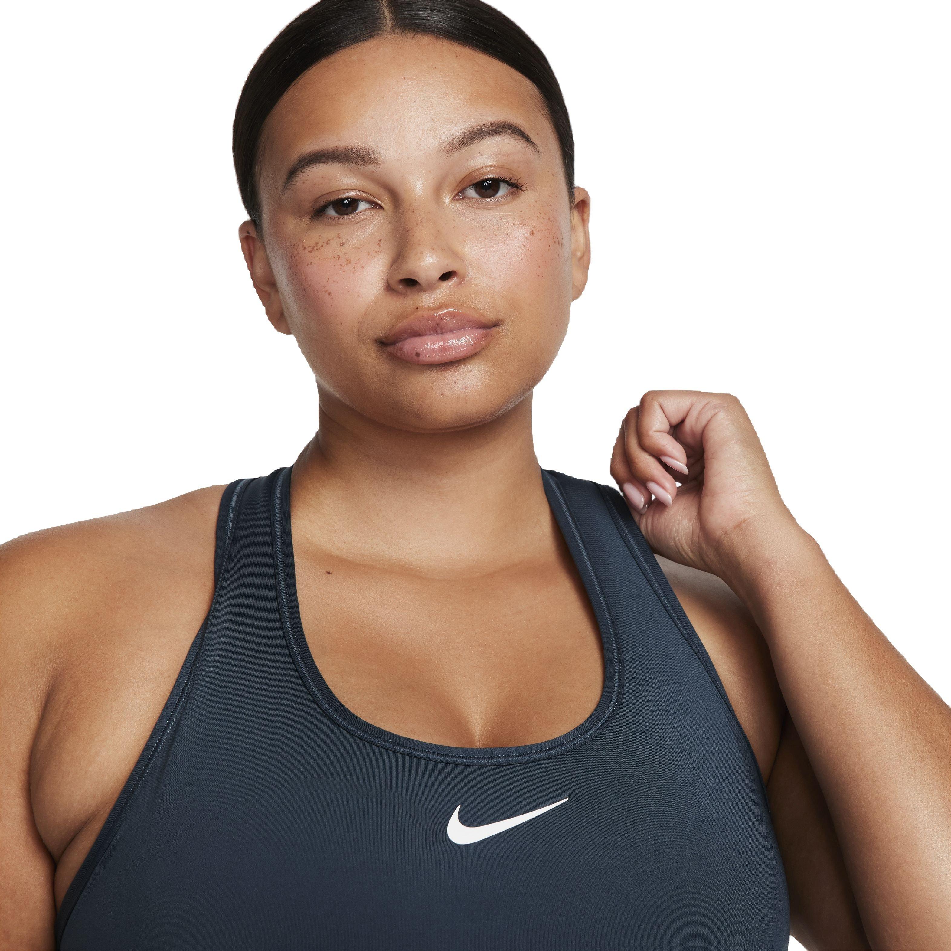 Nike Women's Swoosh Medium Support Padded Sports Bra - GREEN Thumbnail View 5