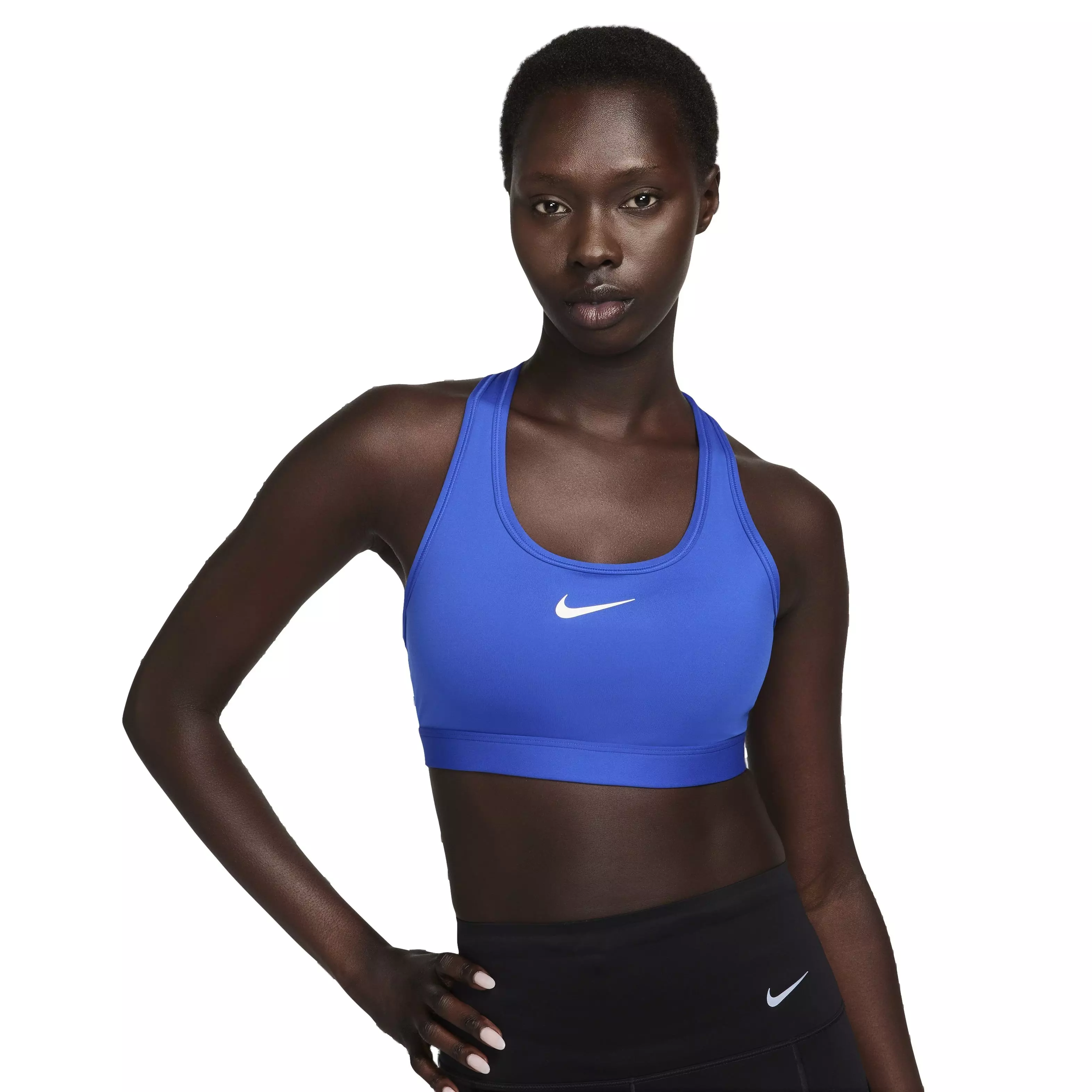 Nike Women's Swoosh Medium Support Padded Sports Bra - BLUE