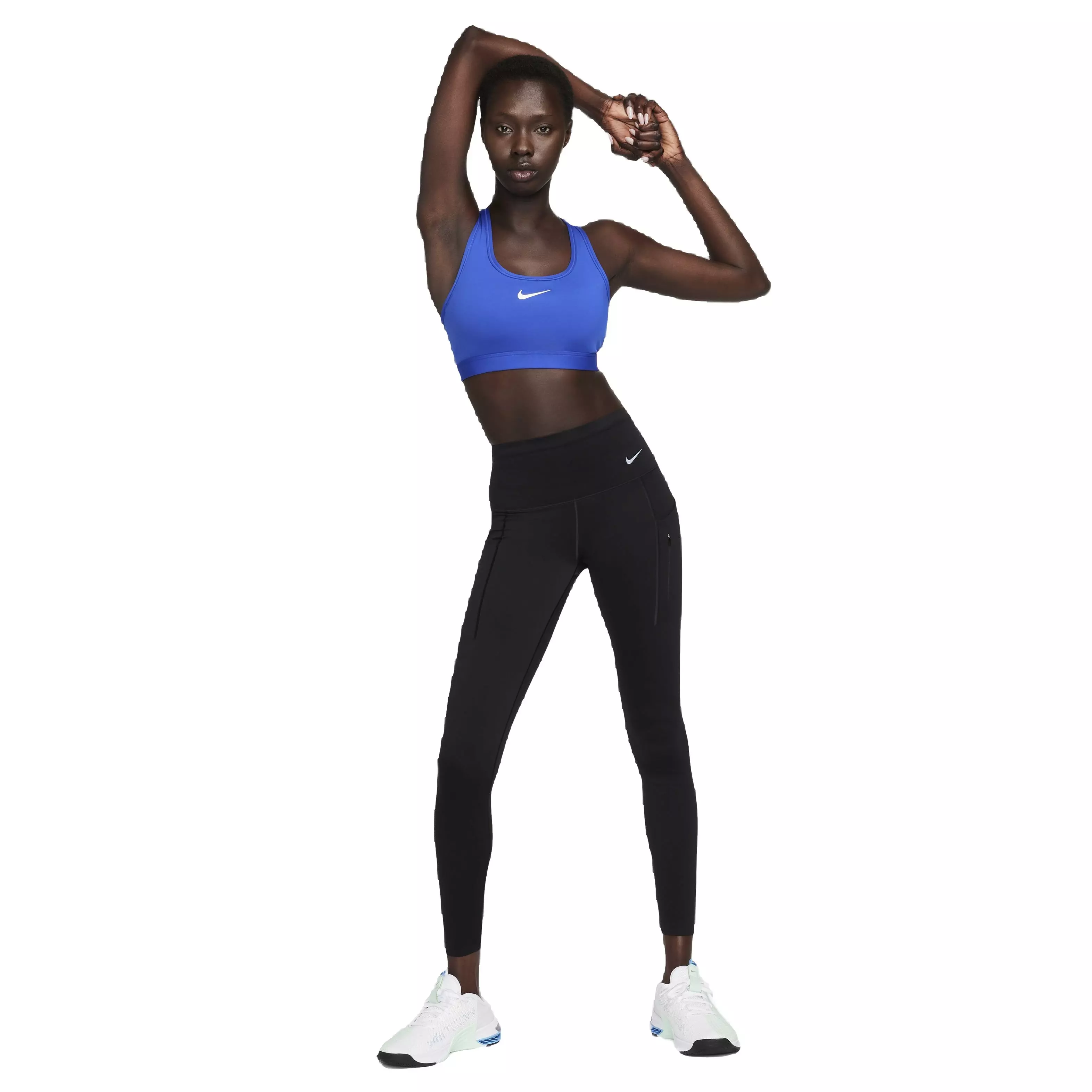 Nike Women's Swoosh Medium Support Padded Sports Bra - BLUE