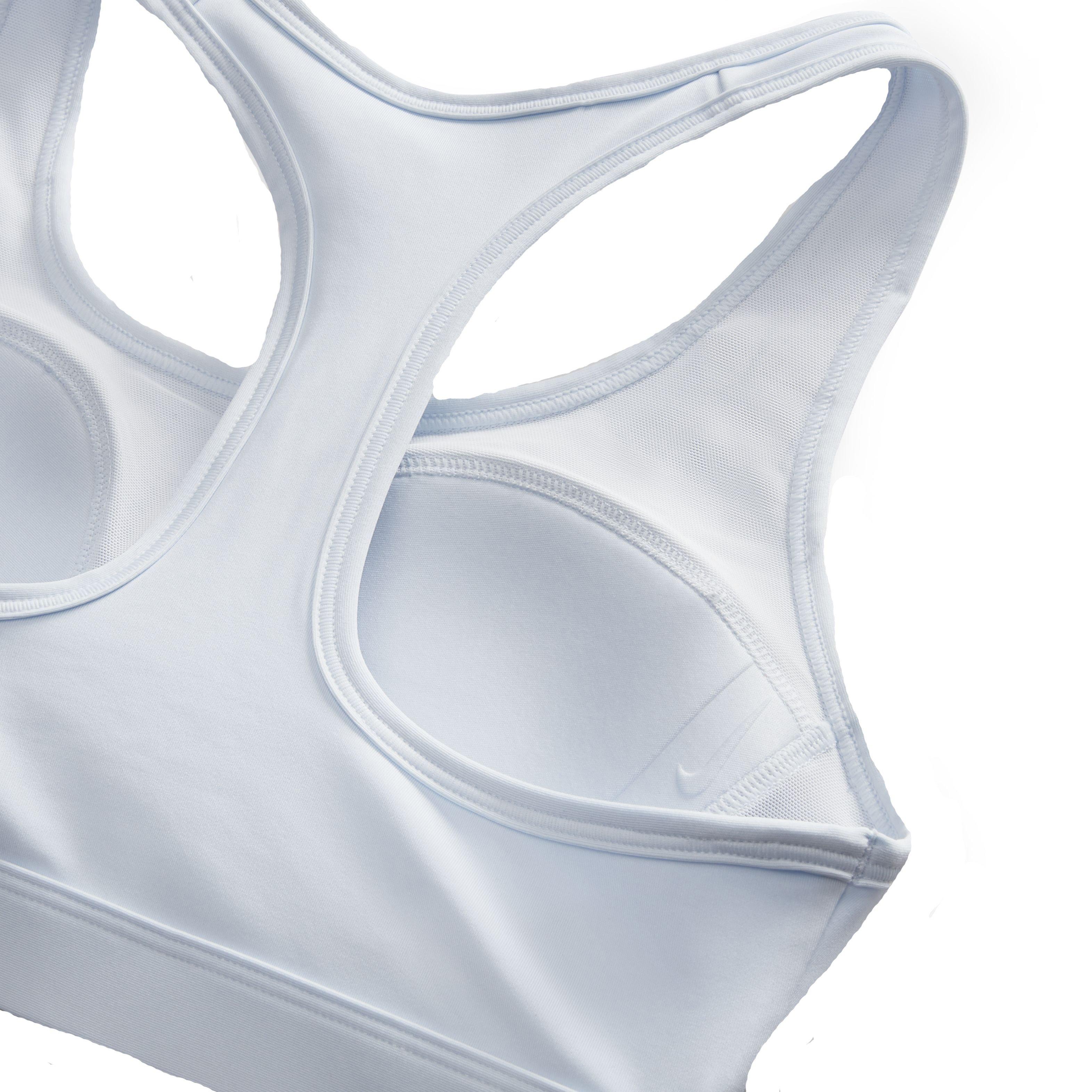 Nike Women's Swoosh Medium Support Padded Sports Bra - BLUE TINT Thumbnail View 4