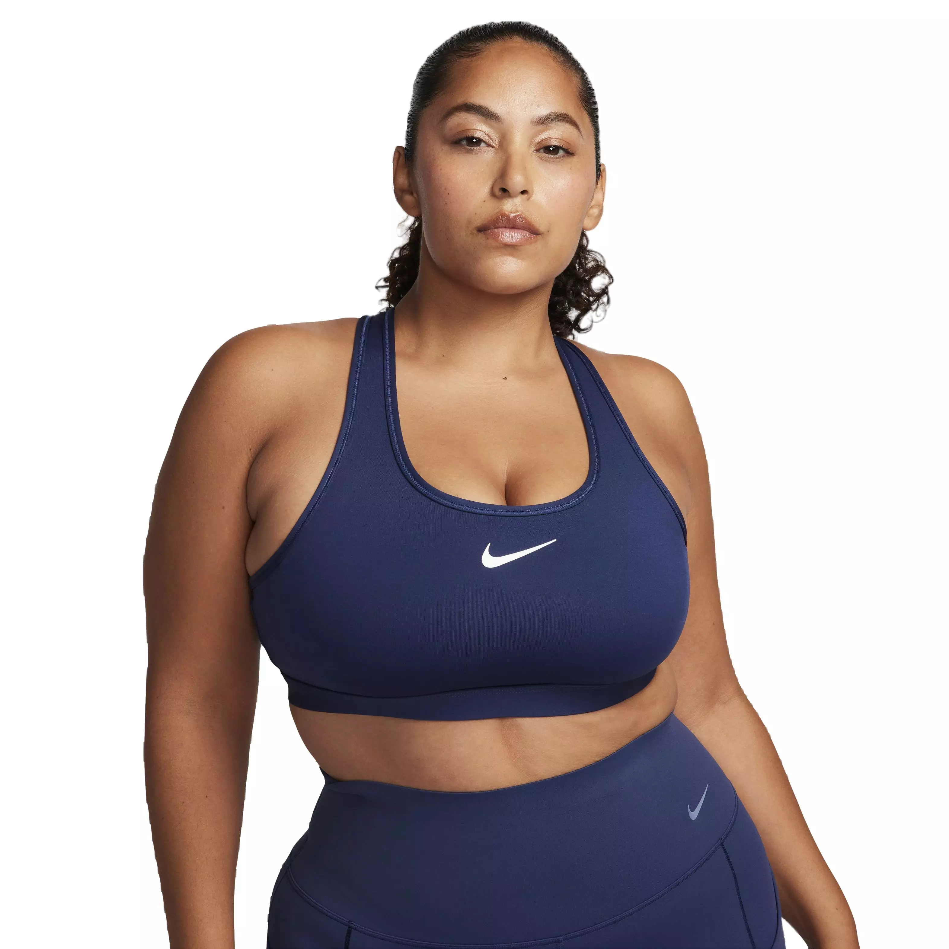 Nike Women's Swoosh Medium Support Padded Sports Bra - NAVY