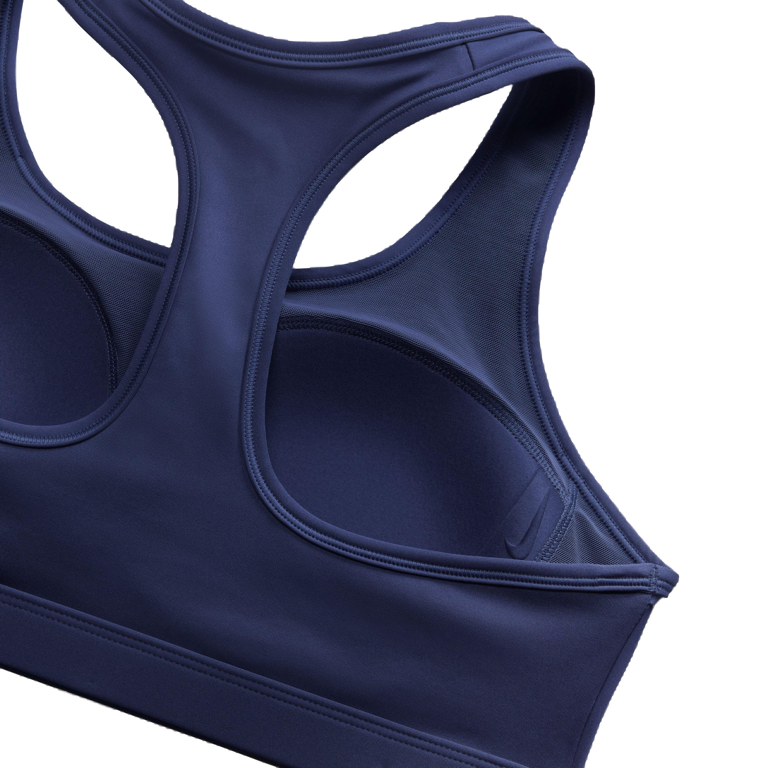 Nike Women's Swoosh Medium Support Padded Sports Bra - NAVY Thumbnail View 4
