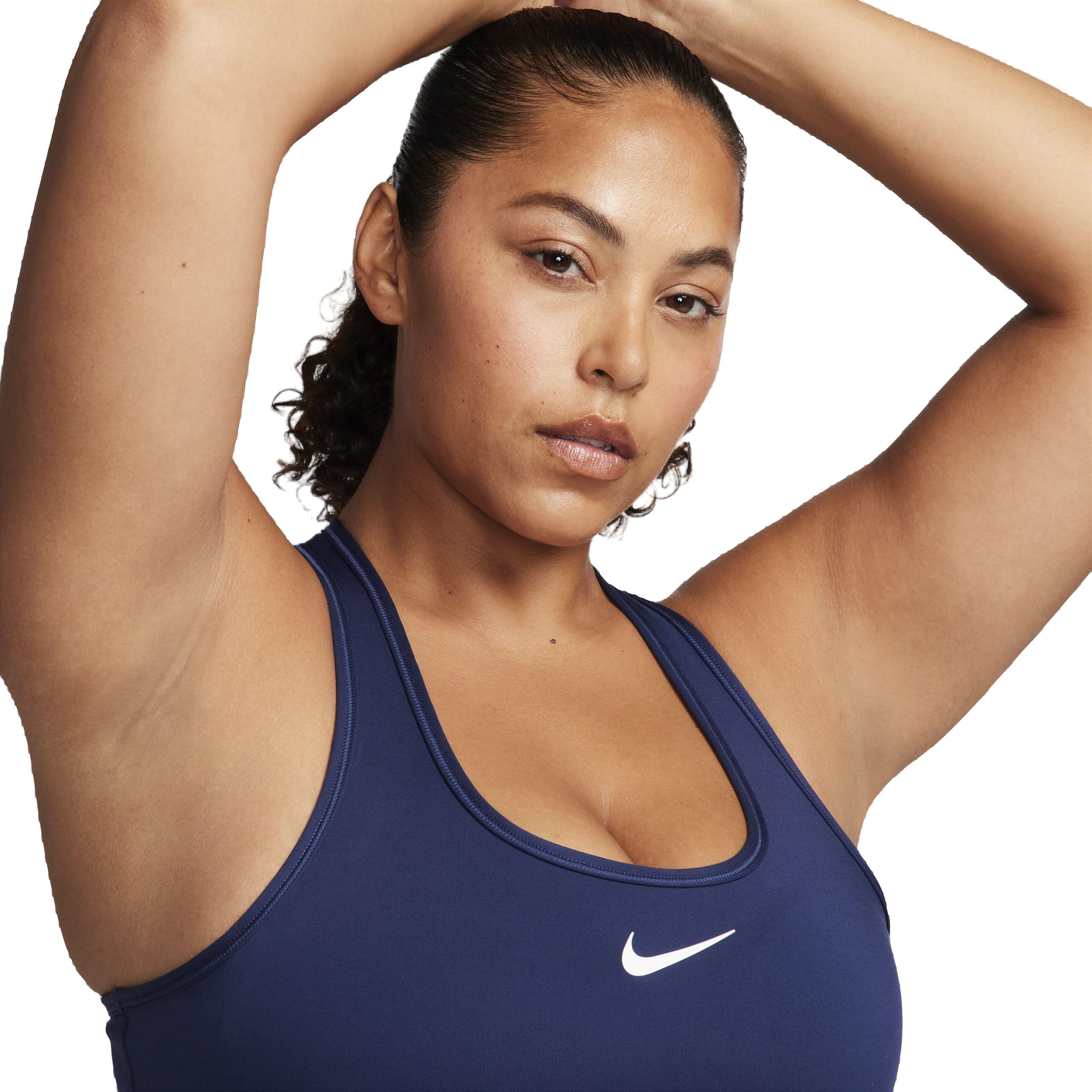Nike Women's Swoosh Medium Support Padded Sports Bra - NAVY Thumbnail View 5